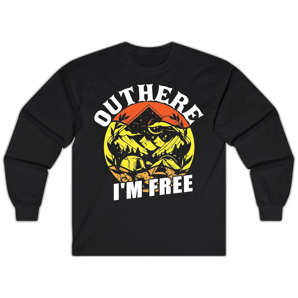 Outer Limits I'm Free Long Sleeve in Black