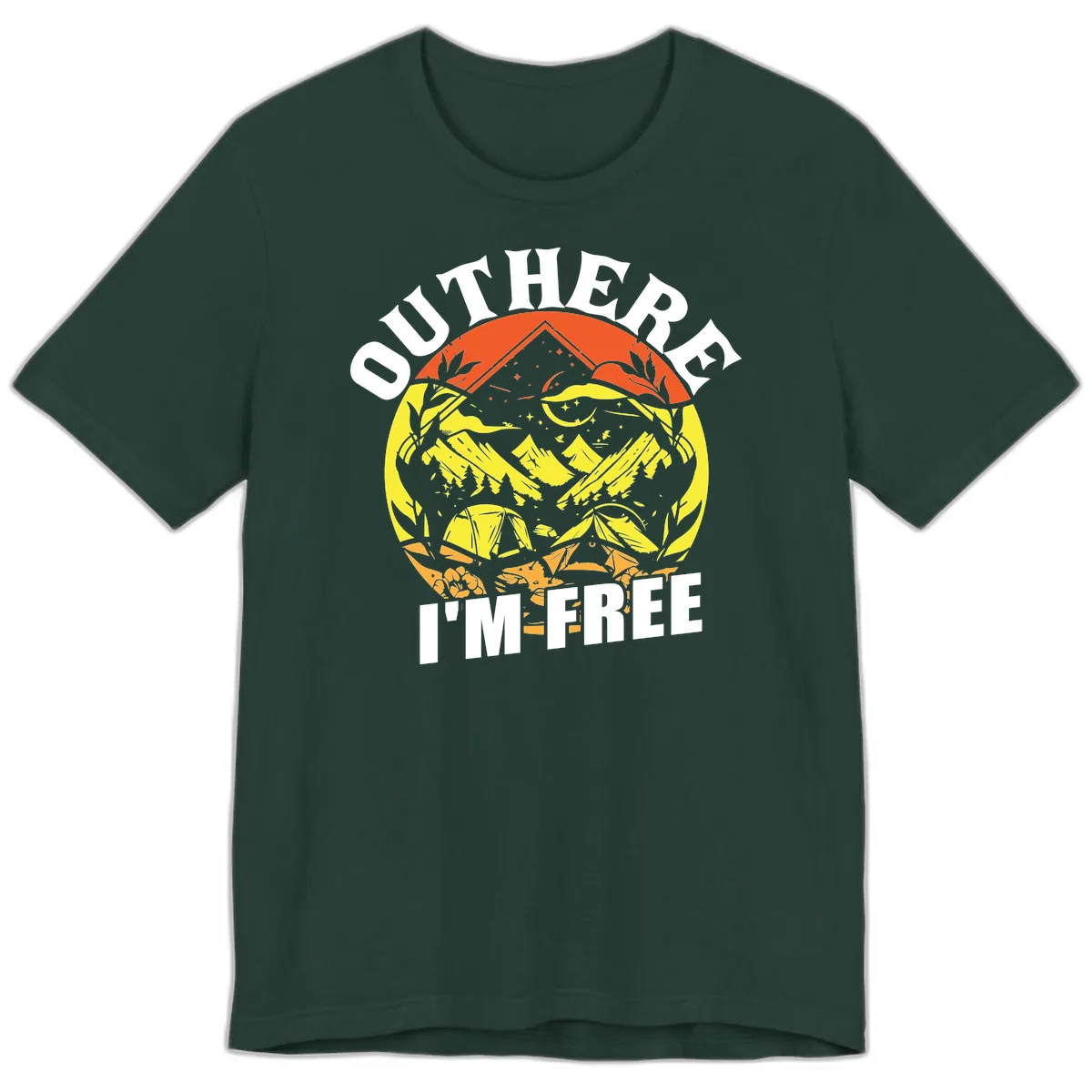 Outer Limits I'm Free Premium T-Shirt in Forest