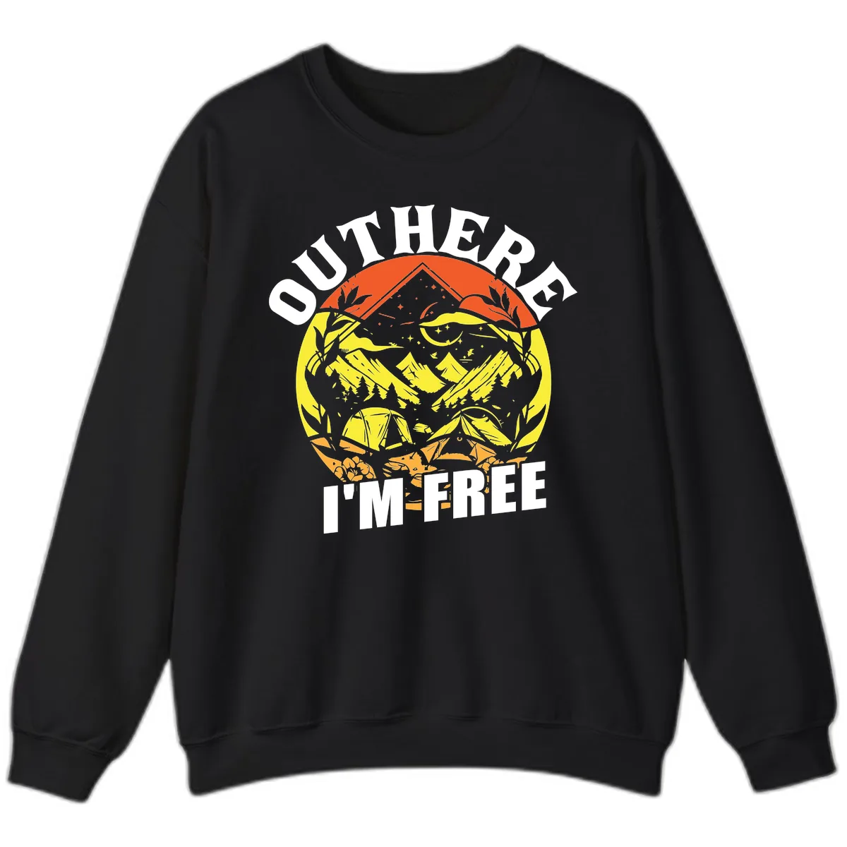 Outer Limits I'm Free Sweatshirt in Black