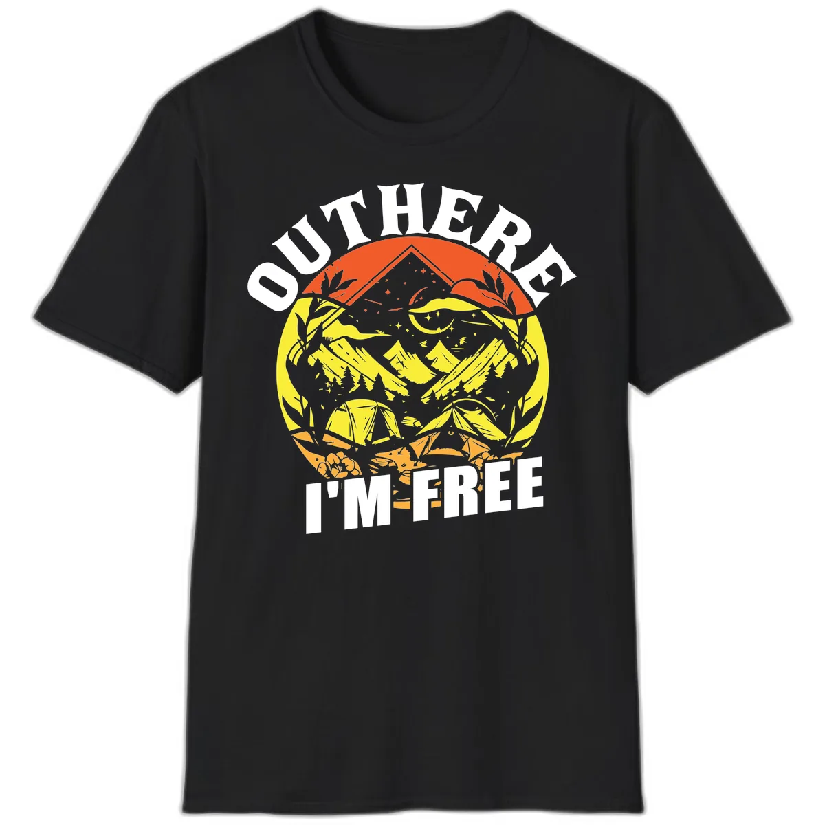 Outer Limits I'm Free T-Shirt in Black