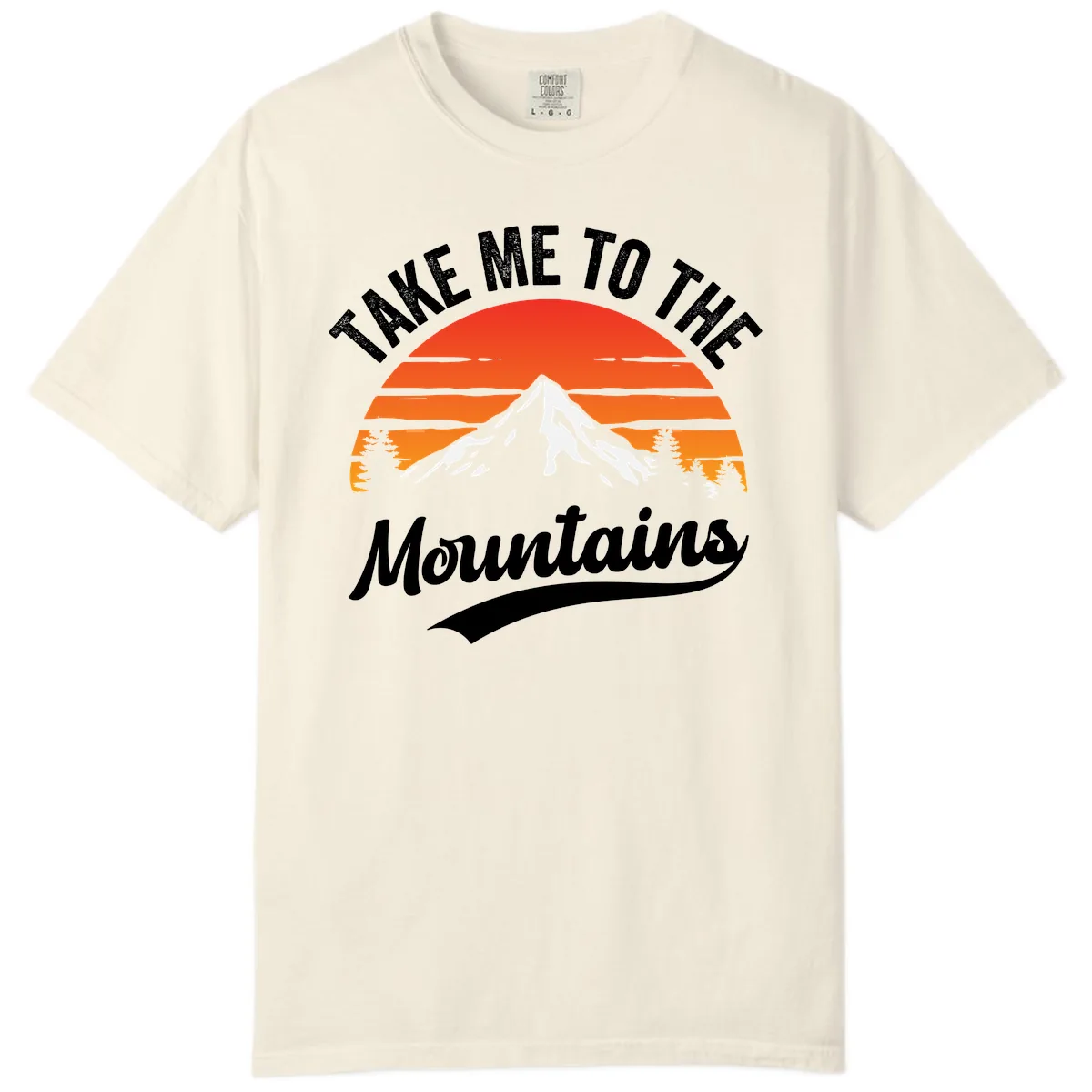 Take Me To The Mountains Comfort Color in Ivory