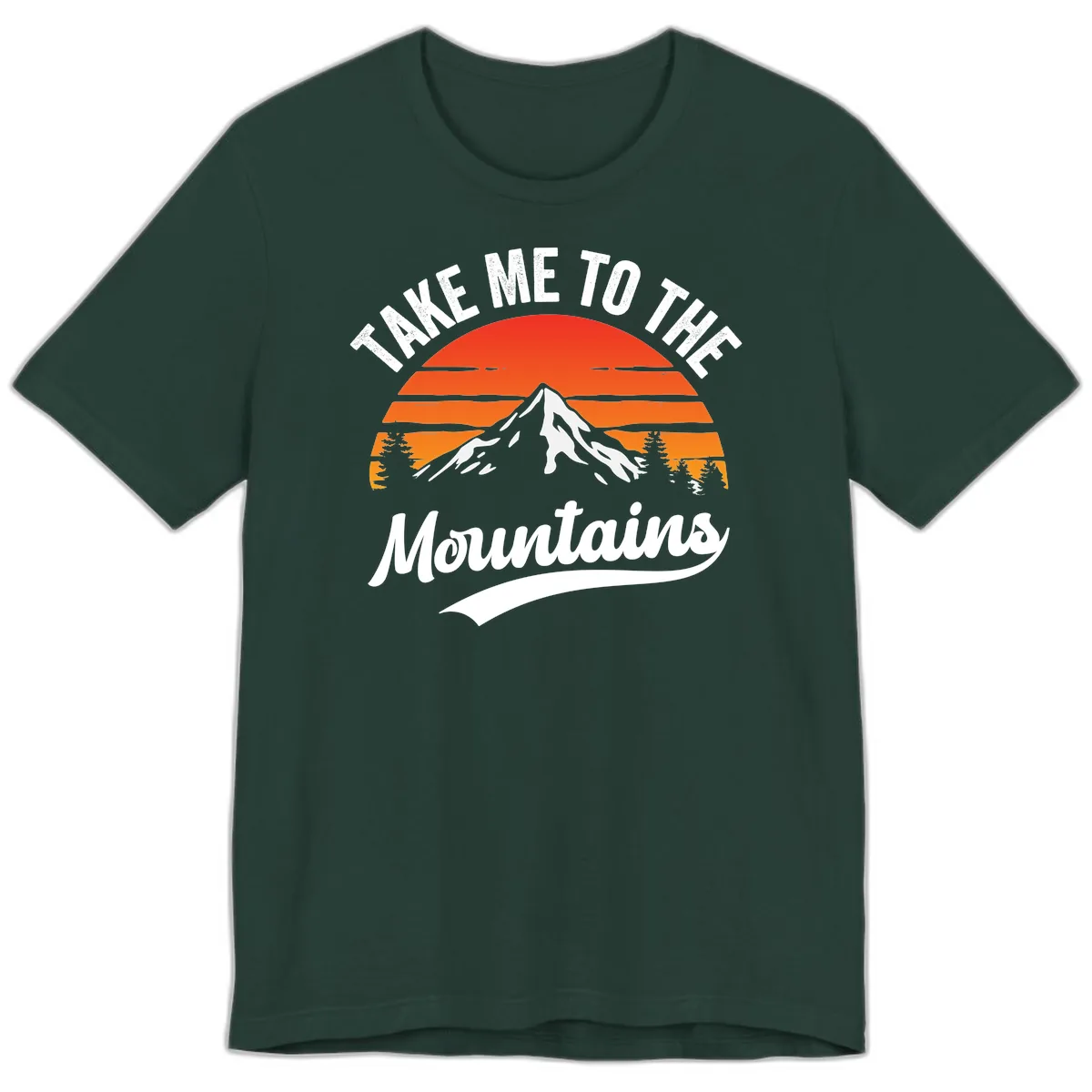 Take Me To The Mountains Premium T-Shirt in Forest