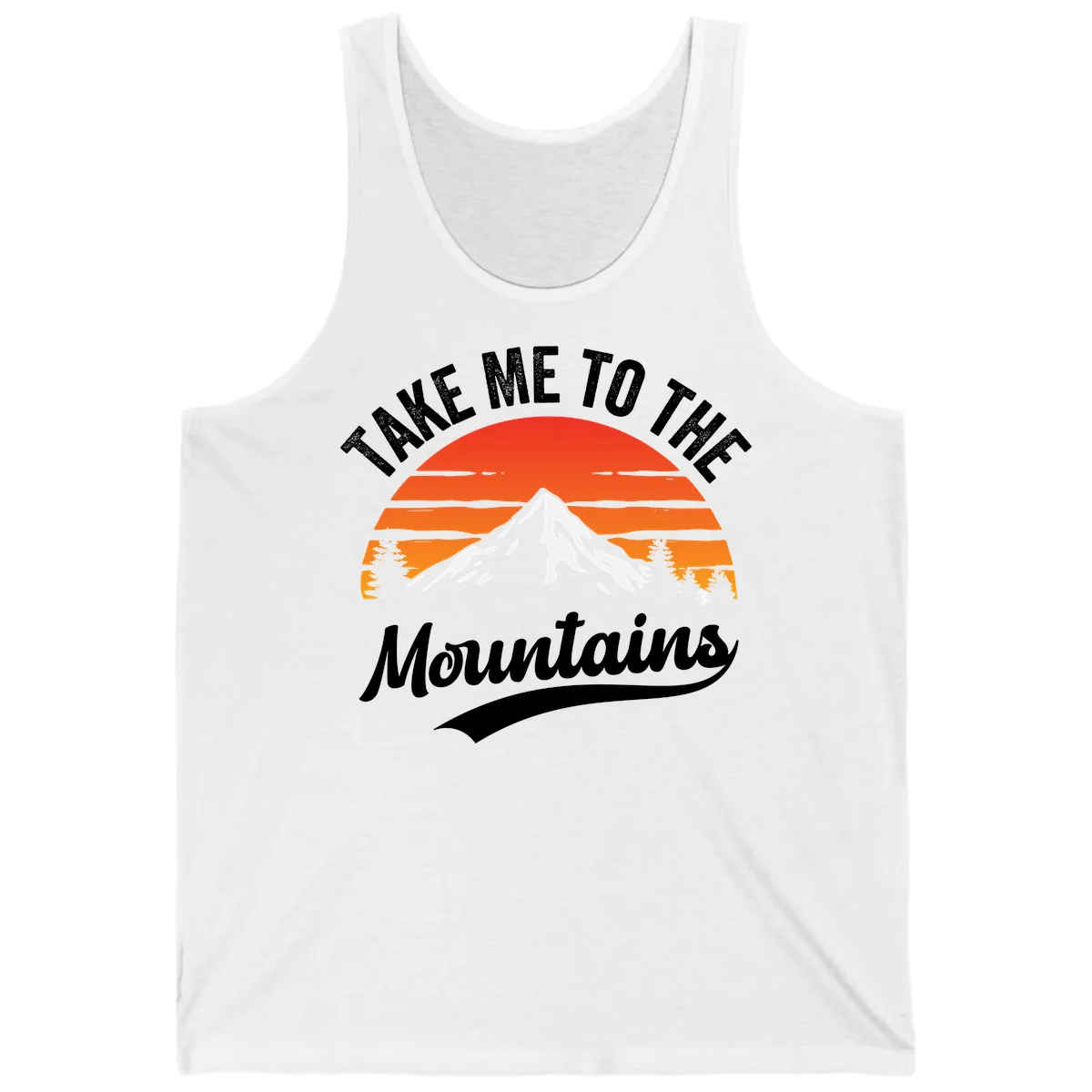 Take Me To The Mountains Tank in White