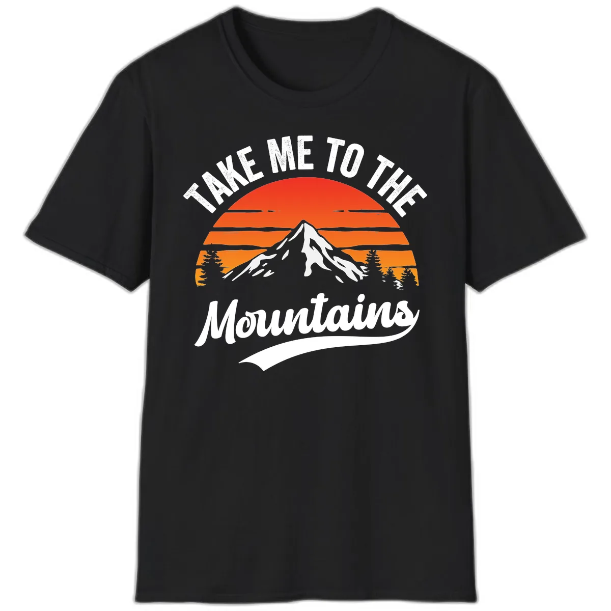 Take Me To The Mountains T-Shirt in Black