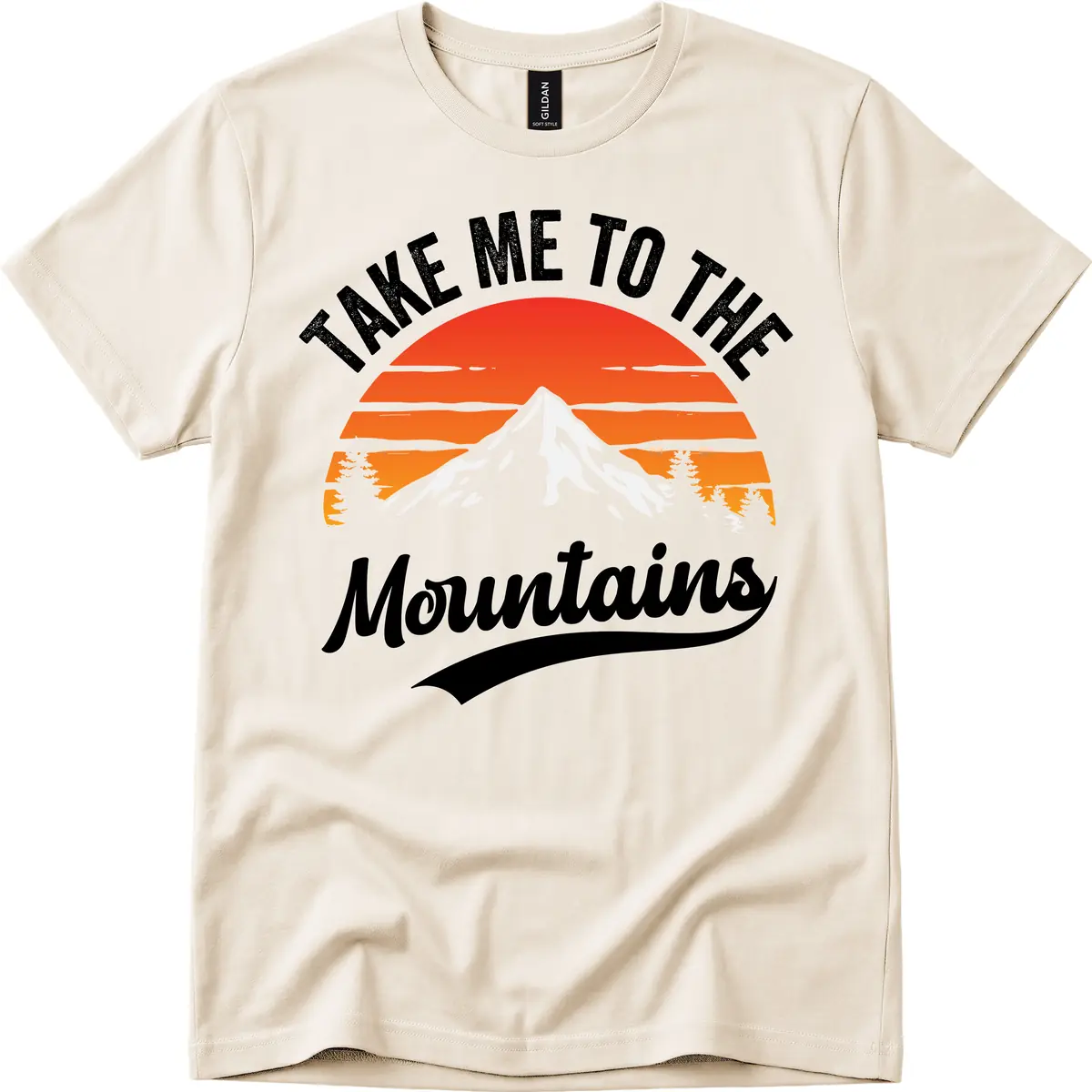 Take Me To The Mountains T-Shirt in Natural