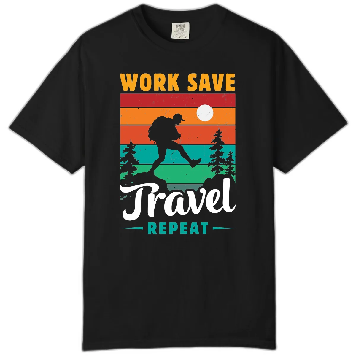 Work Save Travel Repeat Comfort Color in Black
