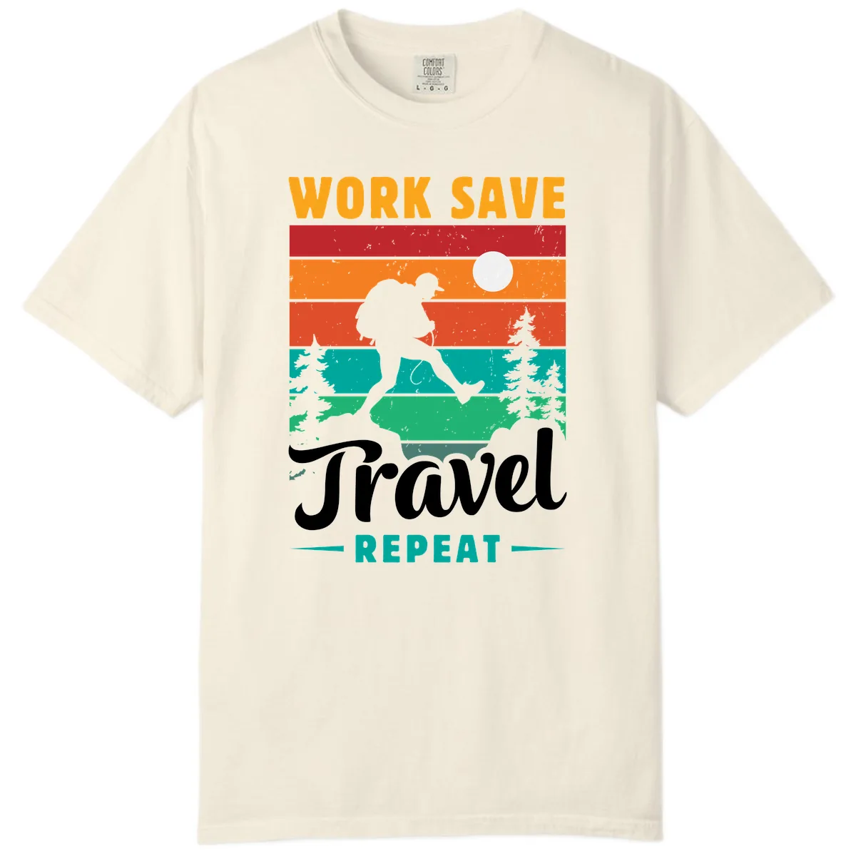 Work Save Travel Repeat Comfort Color in Ivory