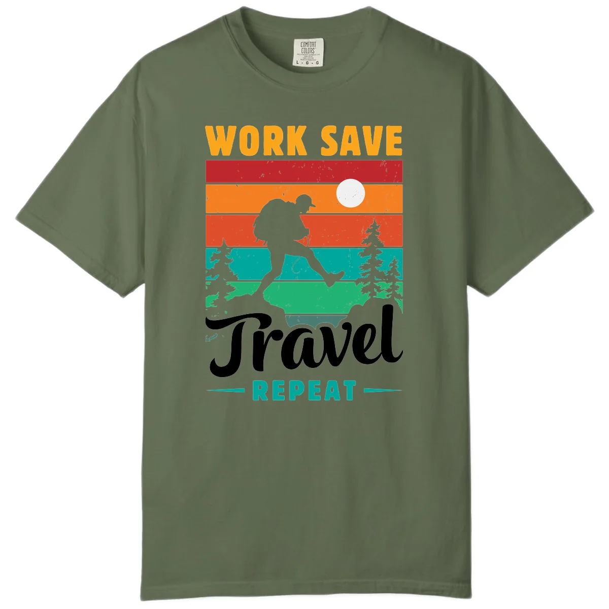 Work Save Travel Repeat Comfort Color in Sage