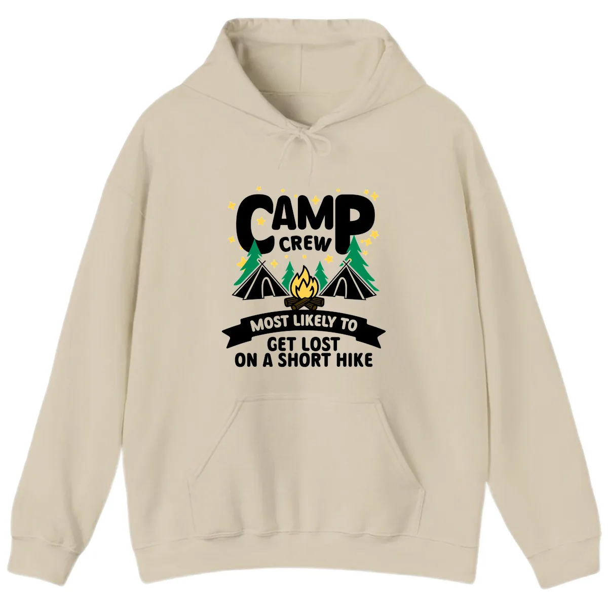Camp Crew Most Likely To Get Lost Hoodie in Sand
