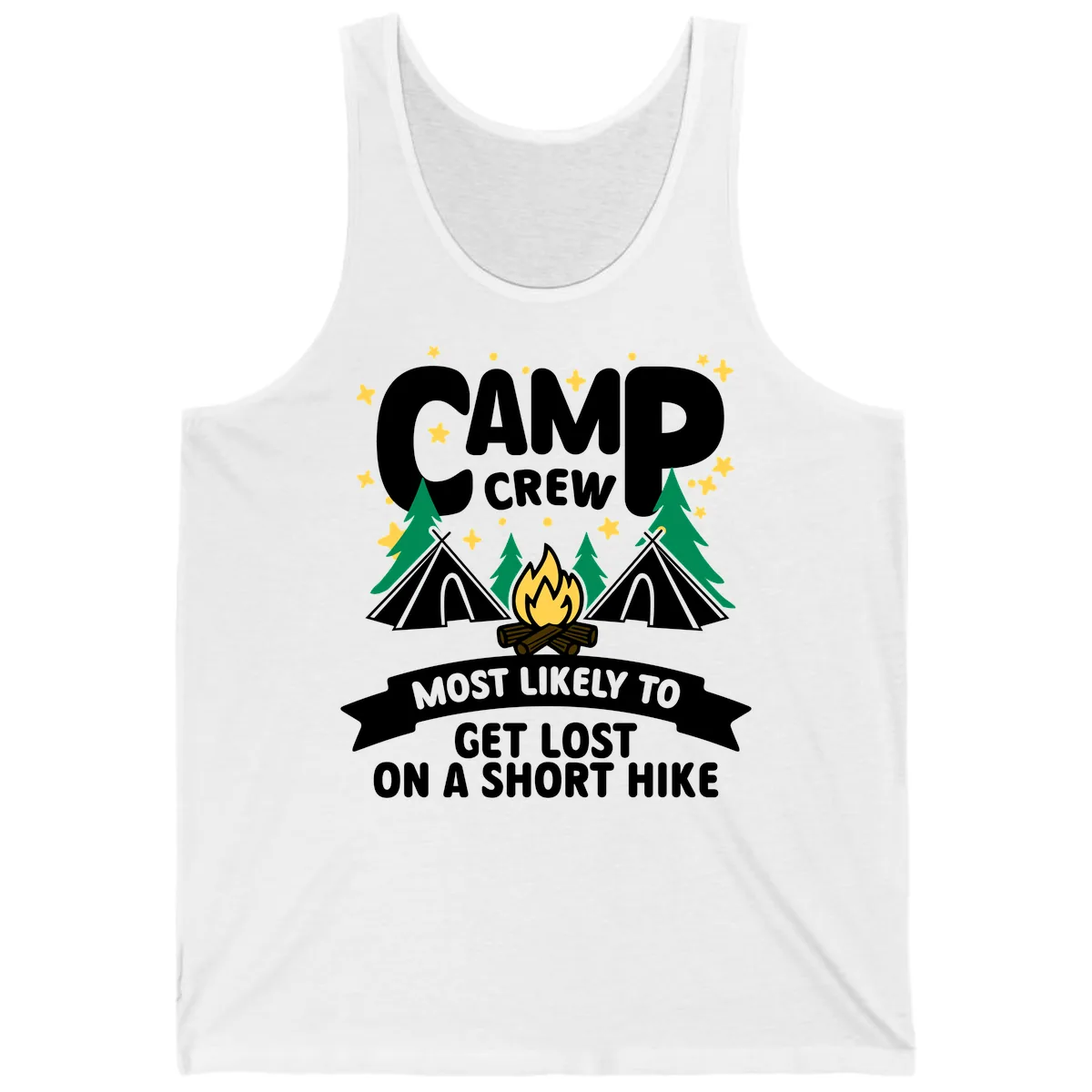 Camp Crew Most Likely To Get Lost Tank in White
