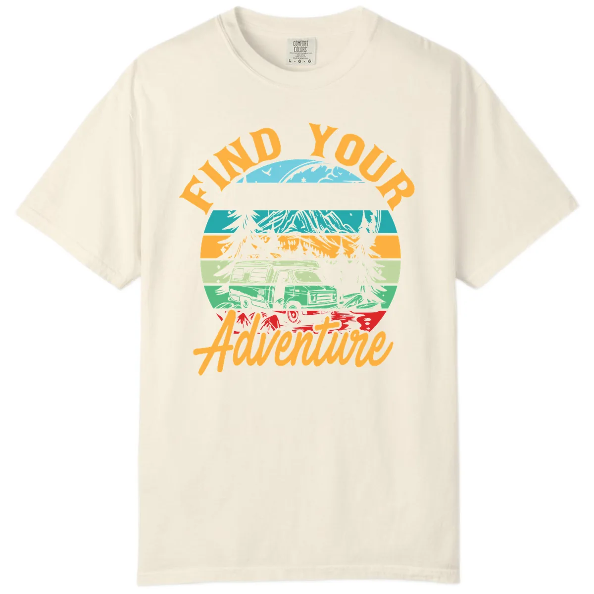Find Your Adventure Camper Van Comfort Color in Ivory