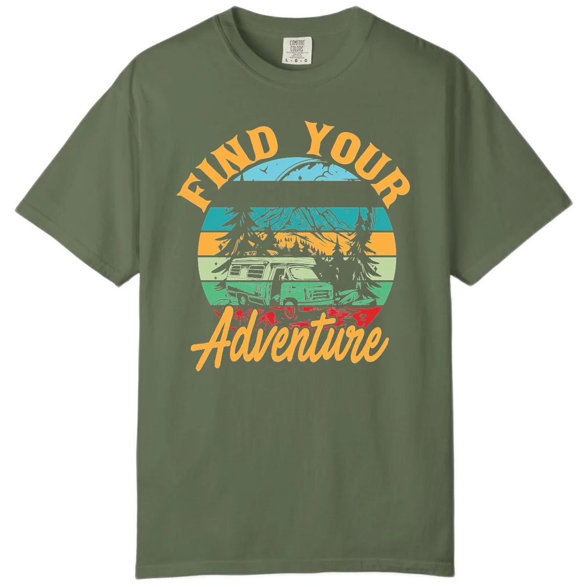 Find Your Adventure Camper Van Comfort Color in Sage