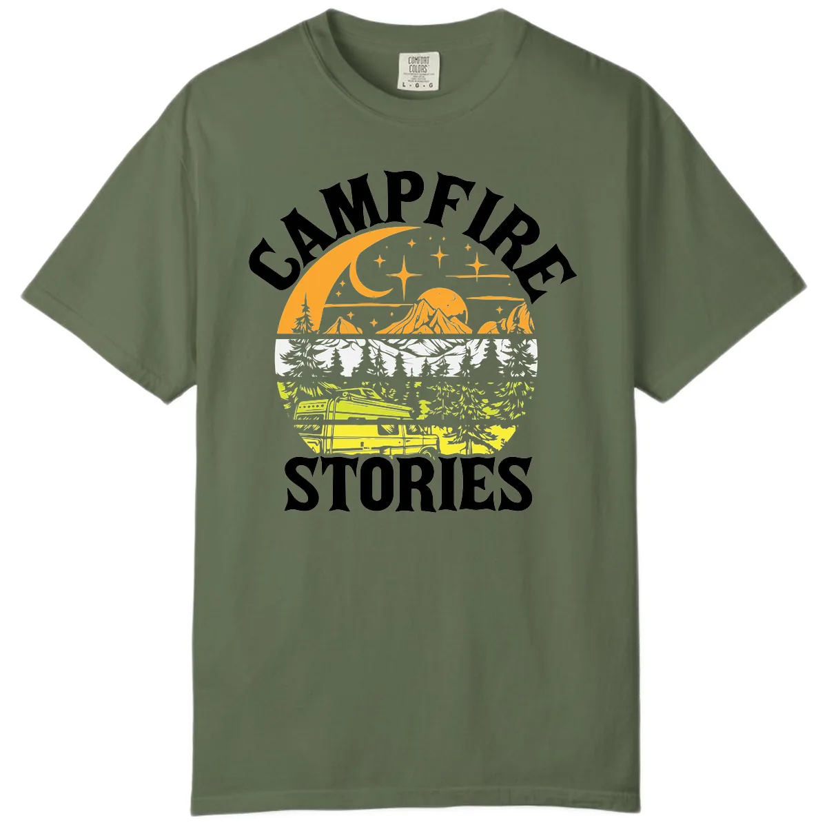 Campfire Stories Night Sky Comfort Color in Sage