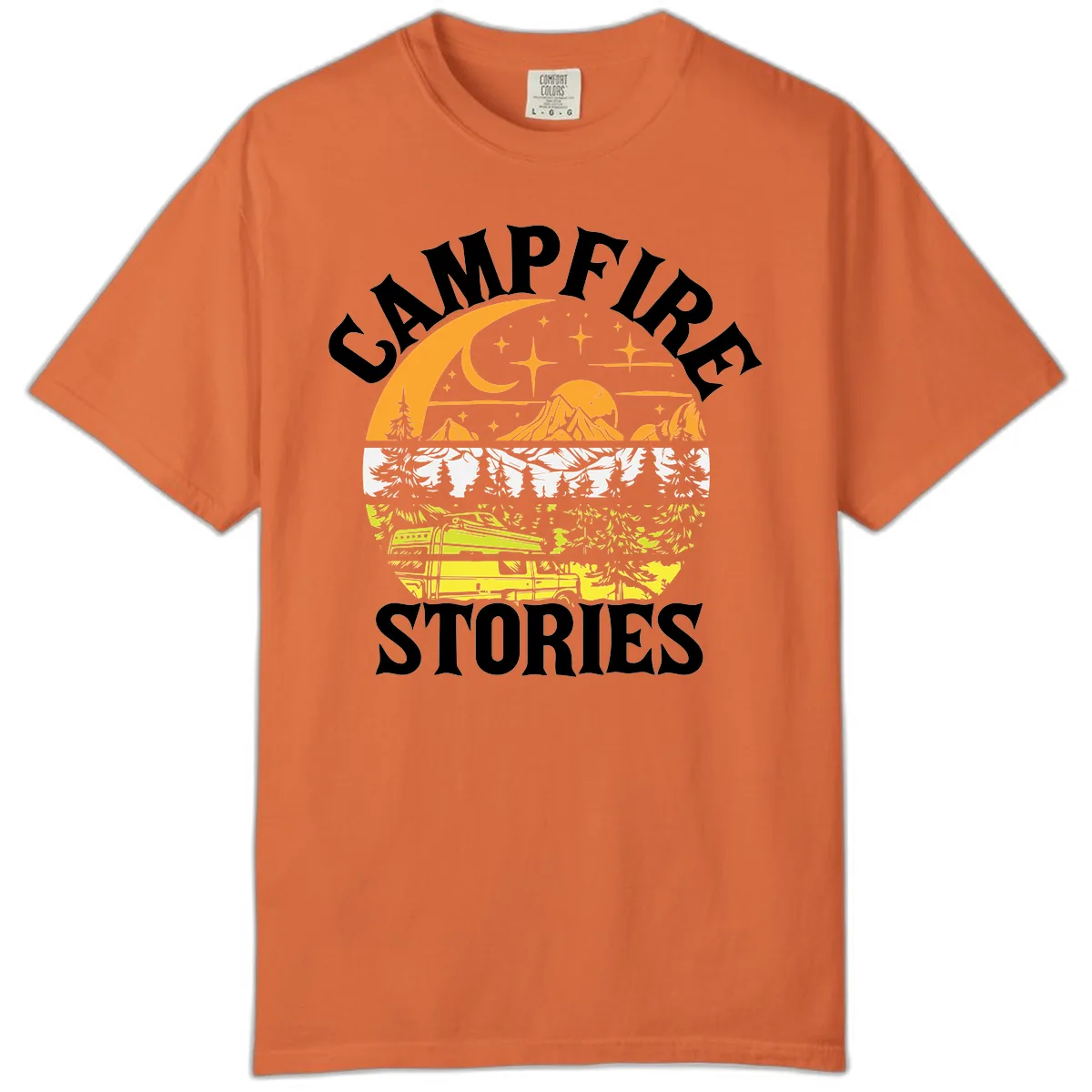 Campfire Stories Night Sky Comfort Color in Burnt Orange