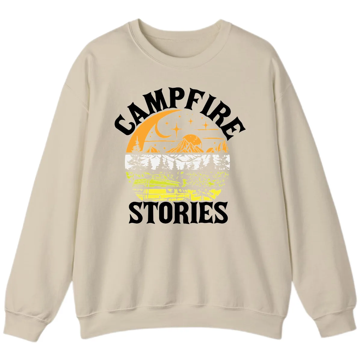 Campfire Stories Night Sky Sweatshirt in Sand