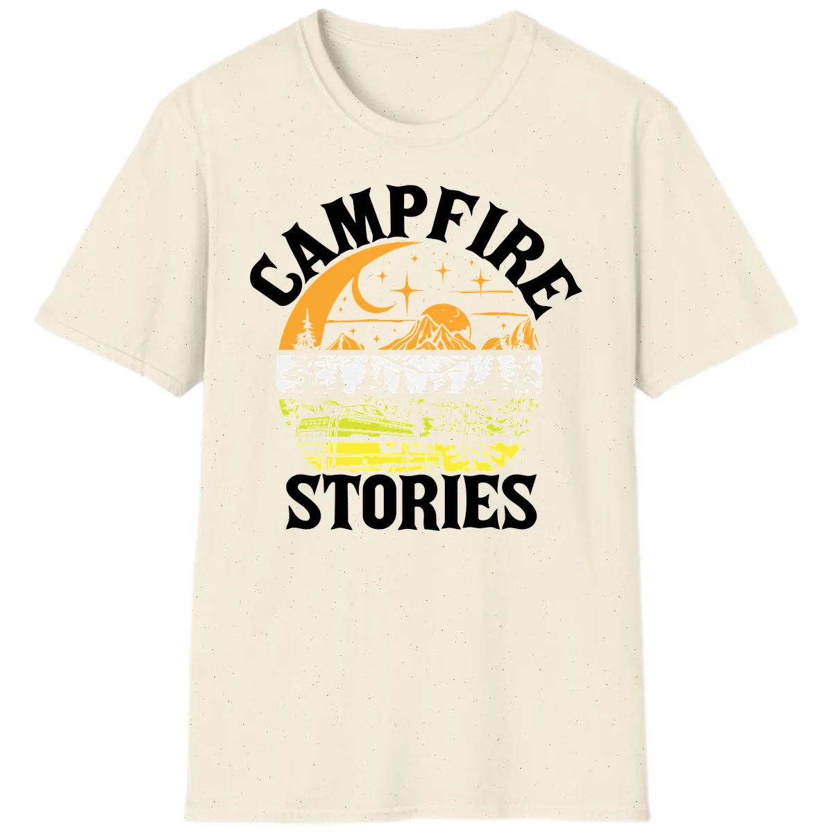 Campfire Stories Night Sky T-Shirt in Natural