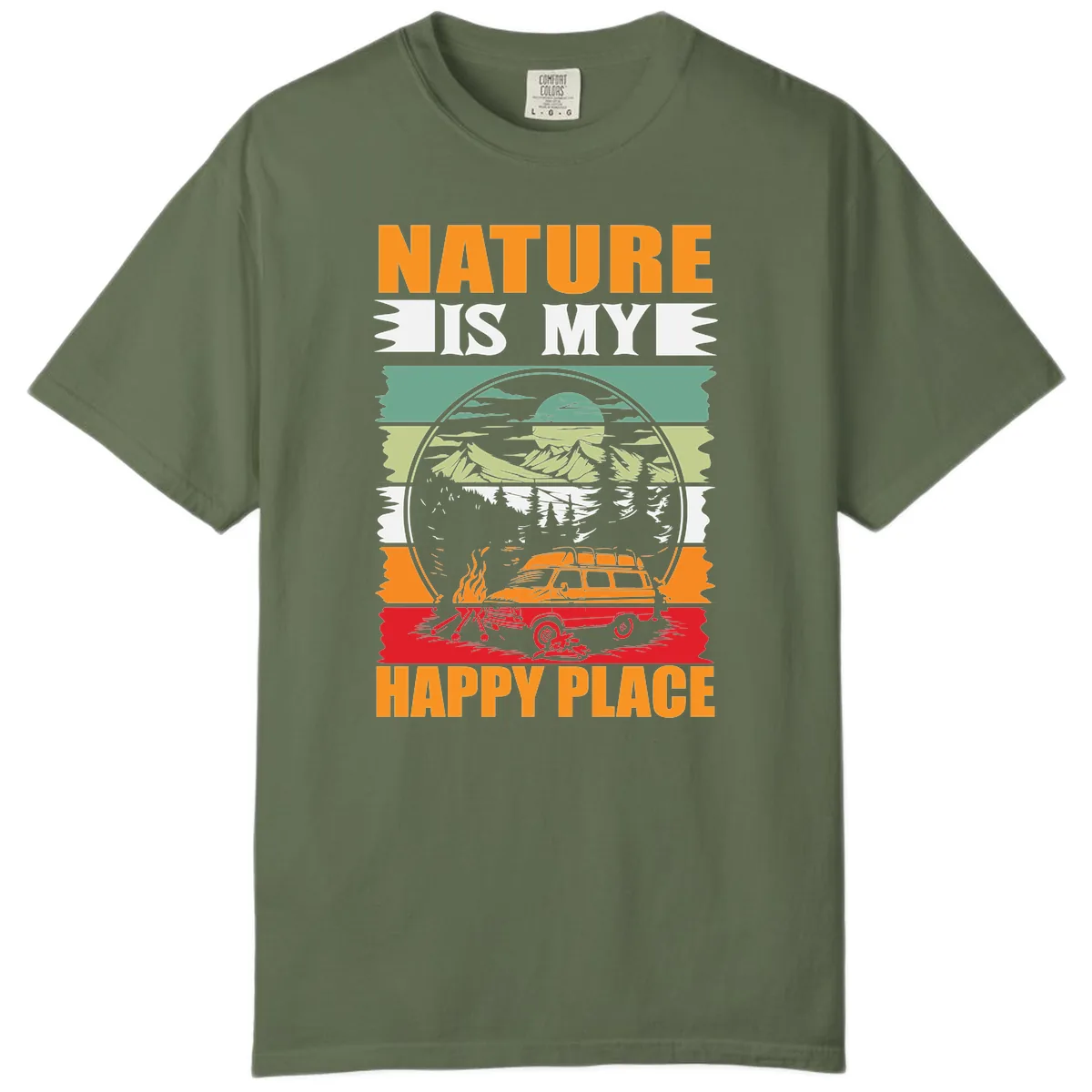 Nature Is My Happy Place Comfort Color in Sage