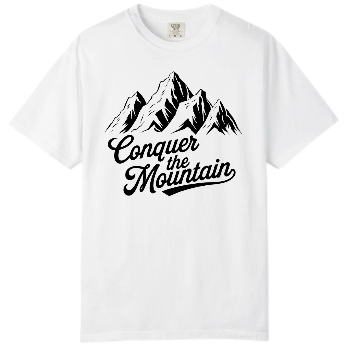 Conquer The Mountain Comfort Color in White