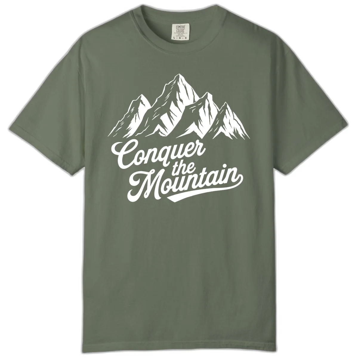 Conquer The Mountain Comfort Color in Moss