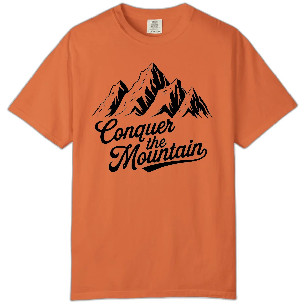 Conquer The Mountain Comfort Color in Burnt Orange