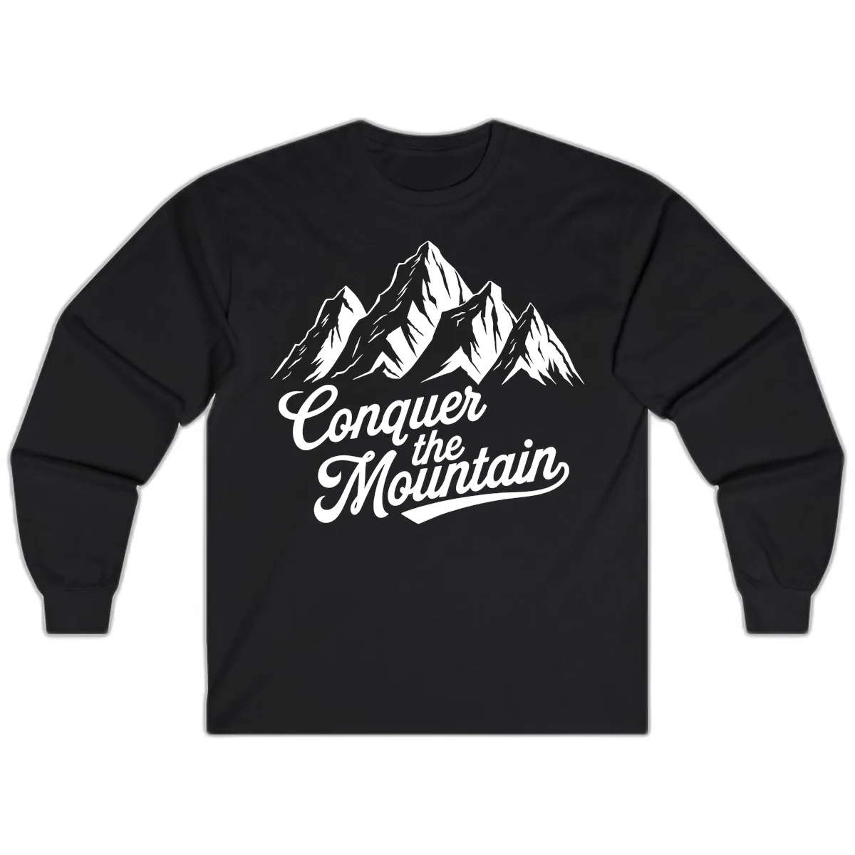 Conquer The Mountain Long Sleeve in Black