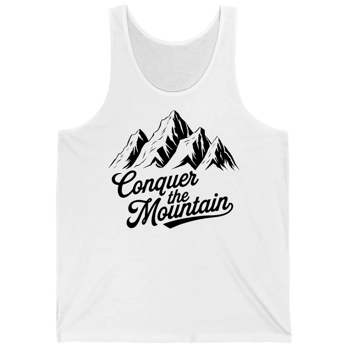 Conquer The Mountain Tank in White