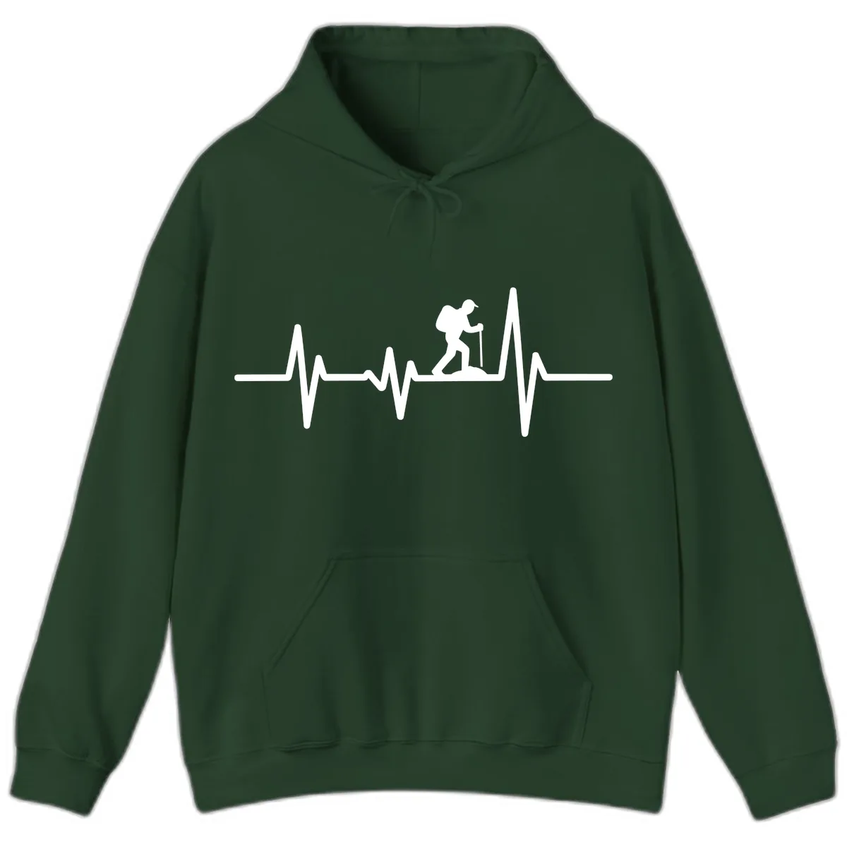 Heartbeat Hiker Hoodie in Forest Green