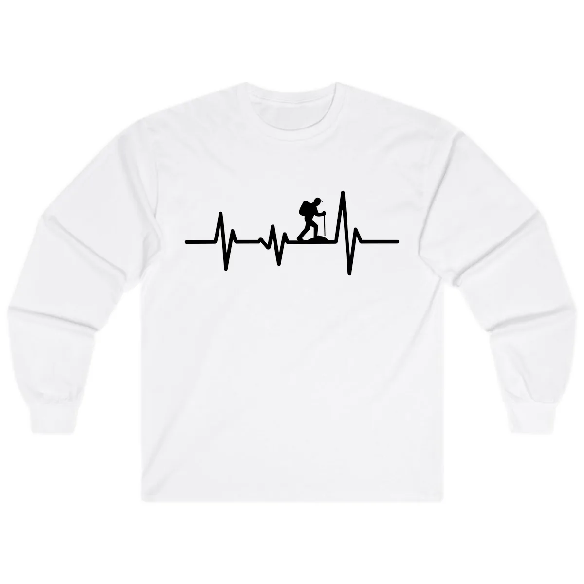 Heartbeat Hiker Long Sleeve in White