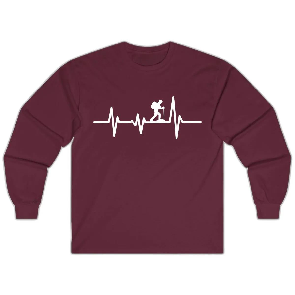 Heartbeat Hiker Long Sleeve in Maroon