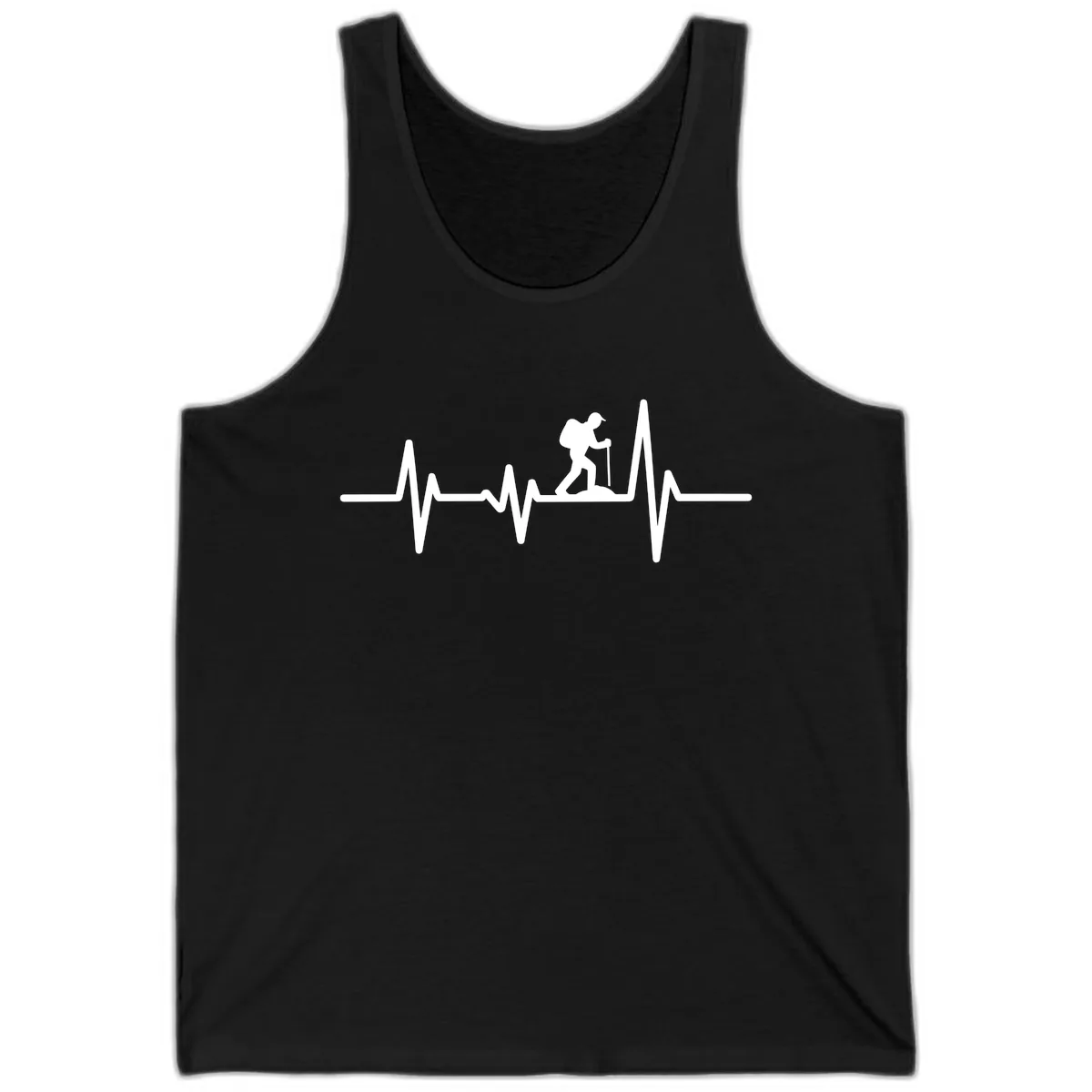 Heartbeat Hiker Tank in Black