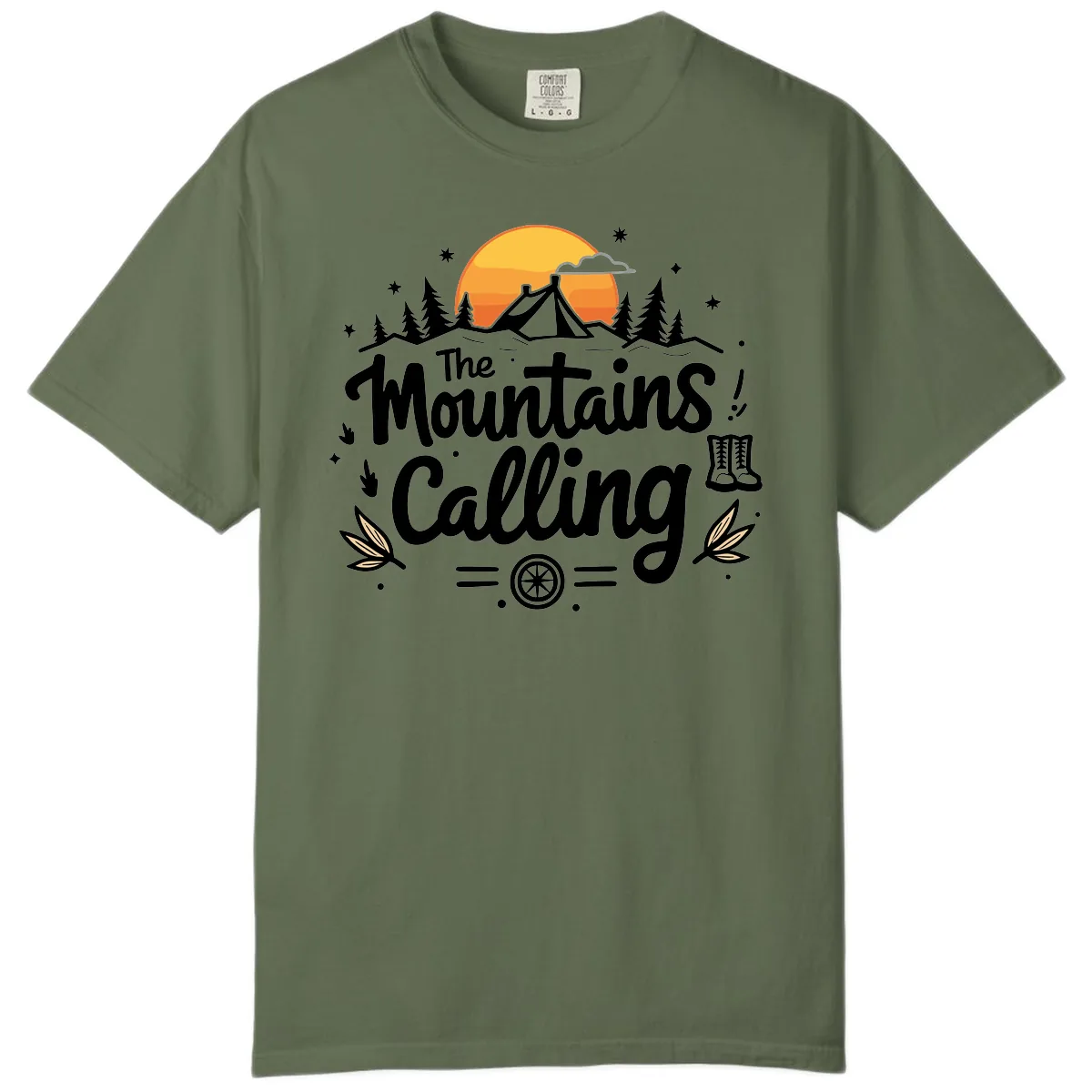 The Mountains Calling Comfort Color in Sage