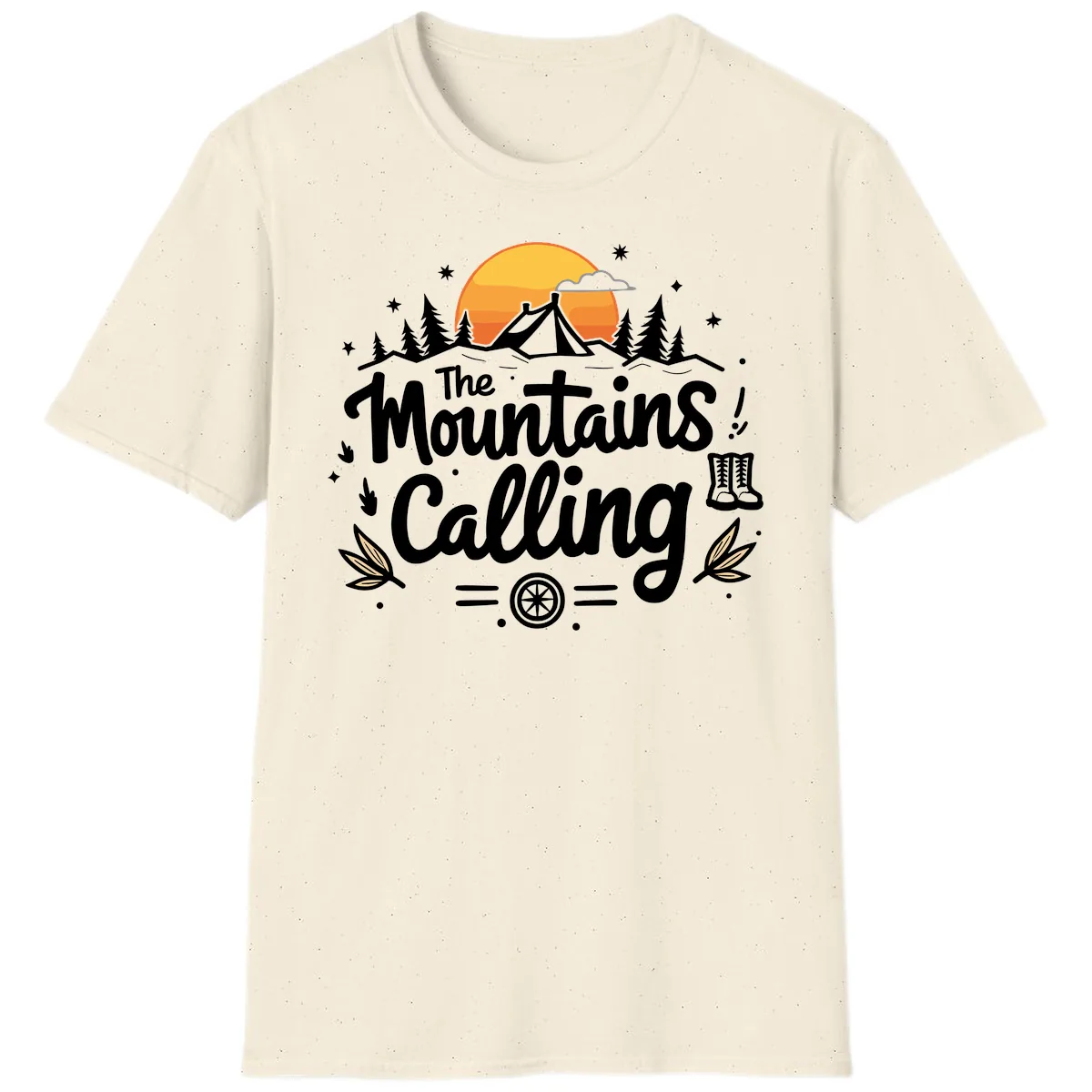 The Mountains Calling T-Shirt in Natural