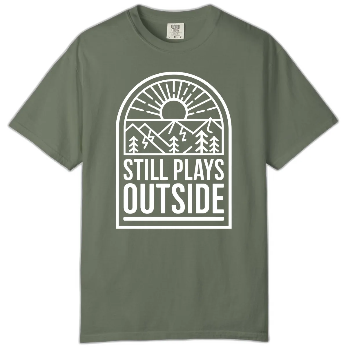 Still Plays Outside Comfort Color in Moss
