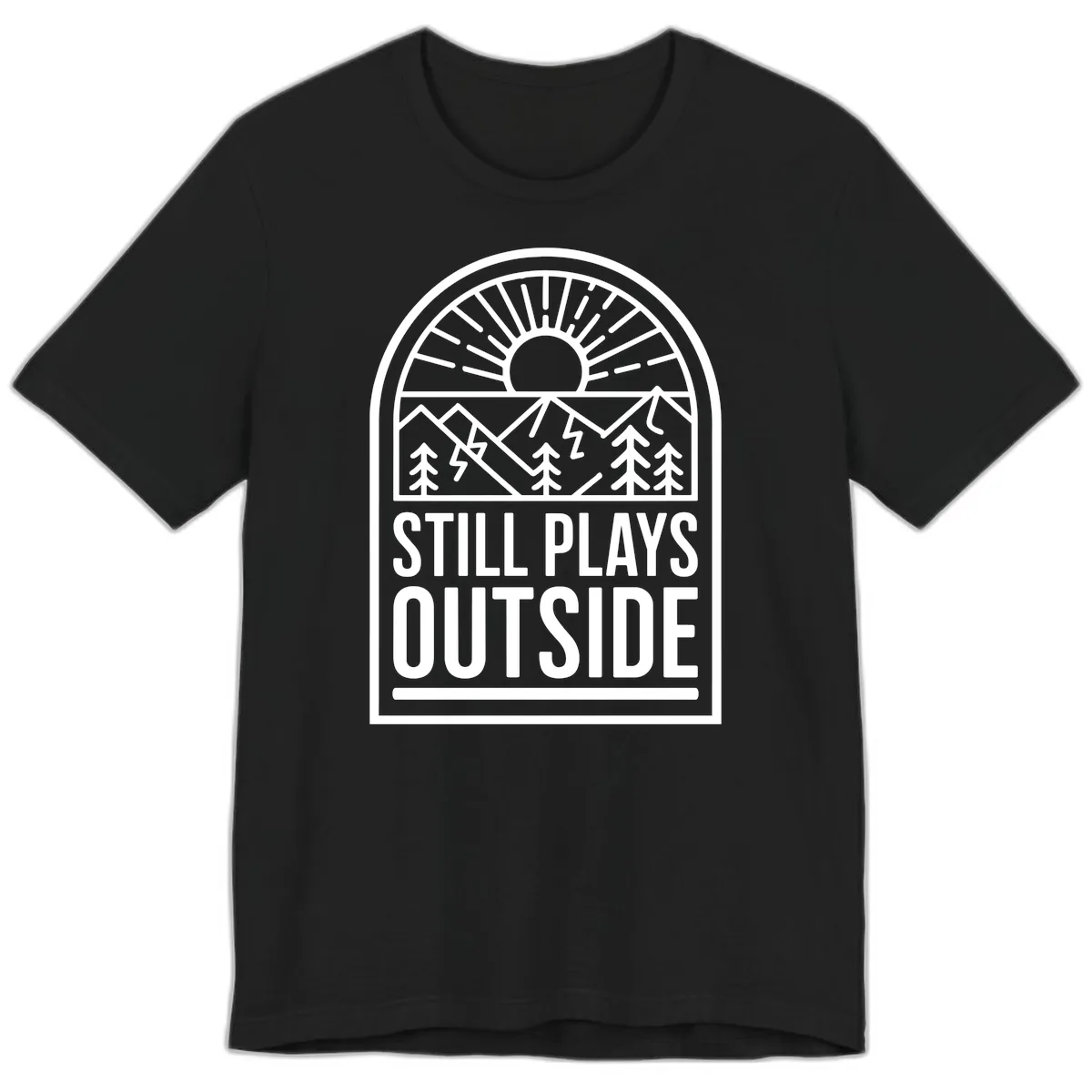 Still Plays Outside Premium T-Shirt in Black