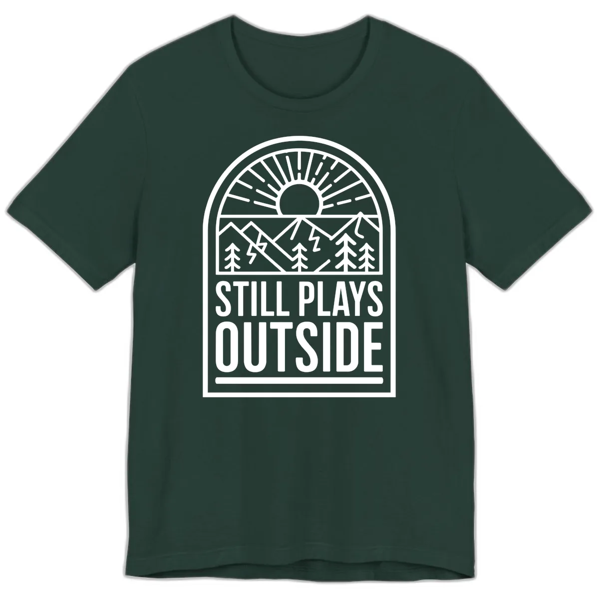 Still Plays Outside Premium T-Shirt in Forest