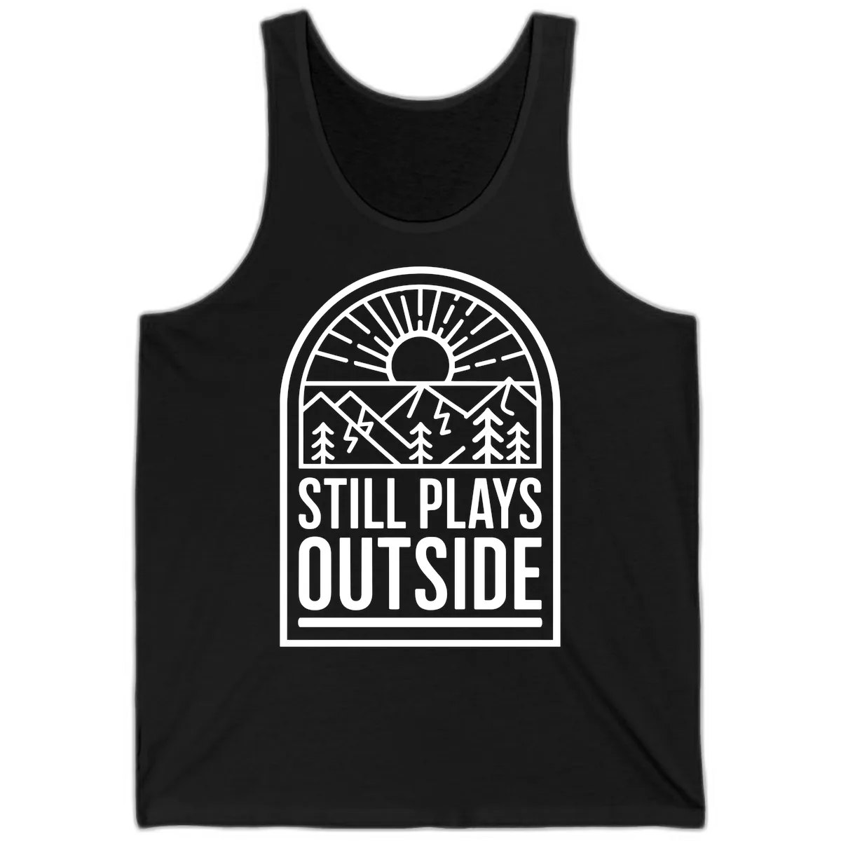 Still Plays Outside Tank in Black