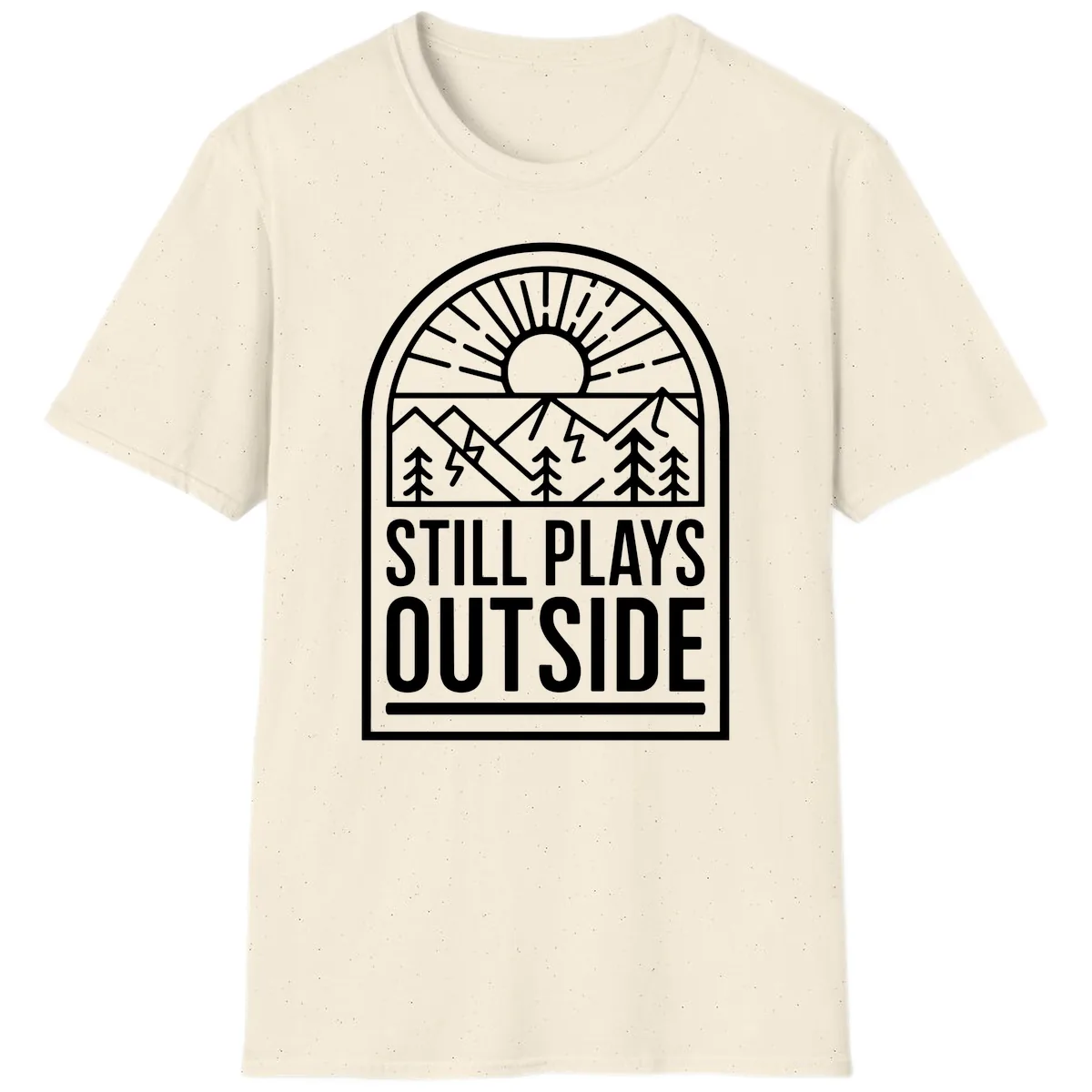 Still Plays Outside T-Shirt in Natural