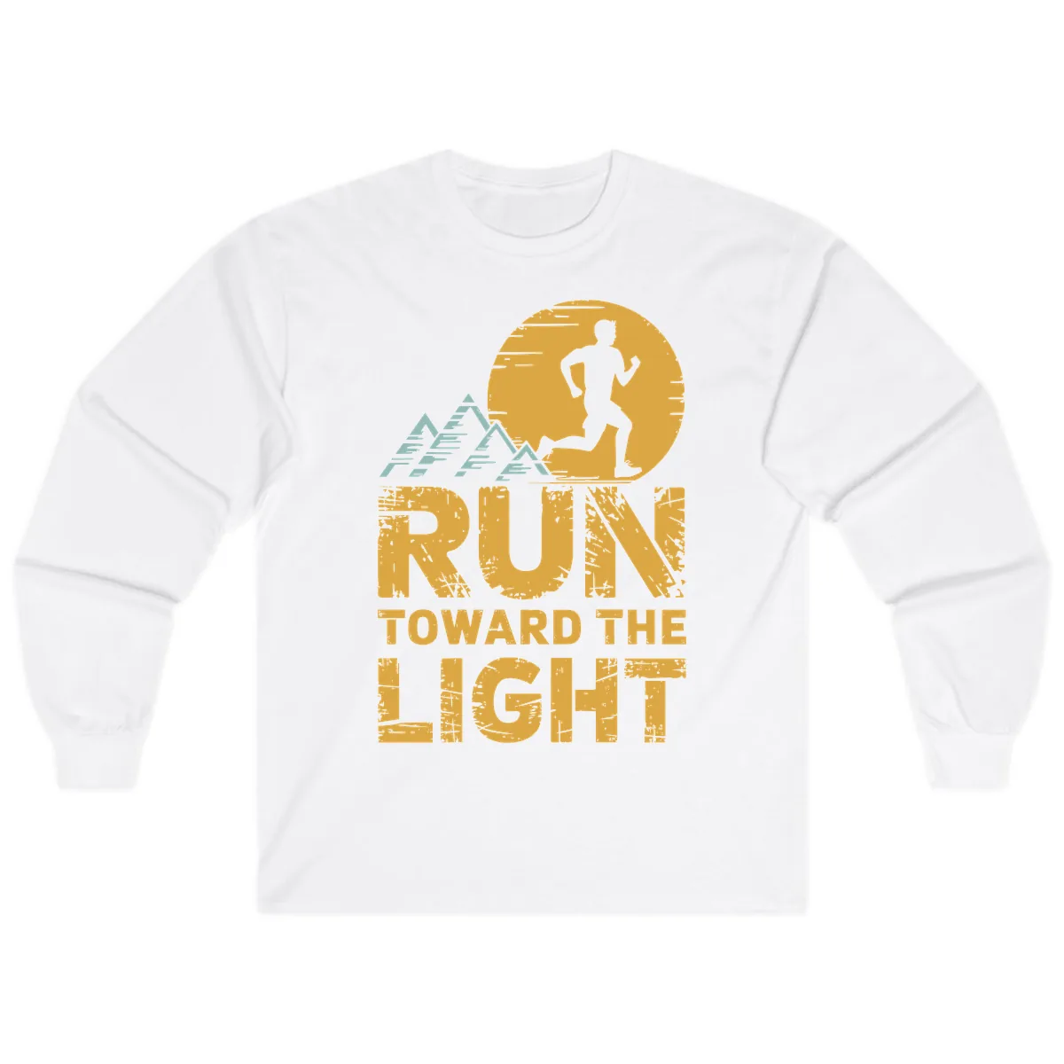 Run Toward The Light Long Sleeve in White