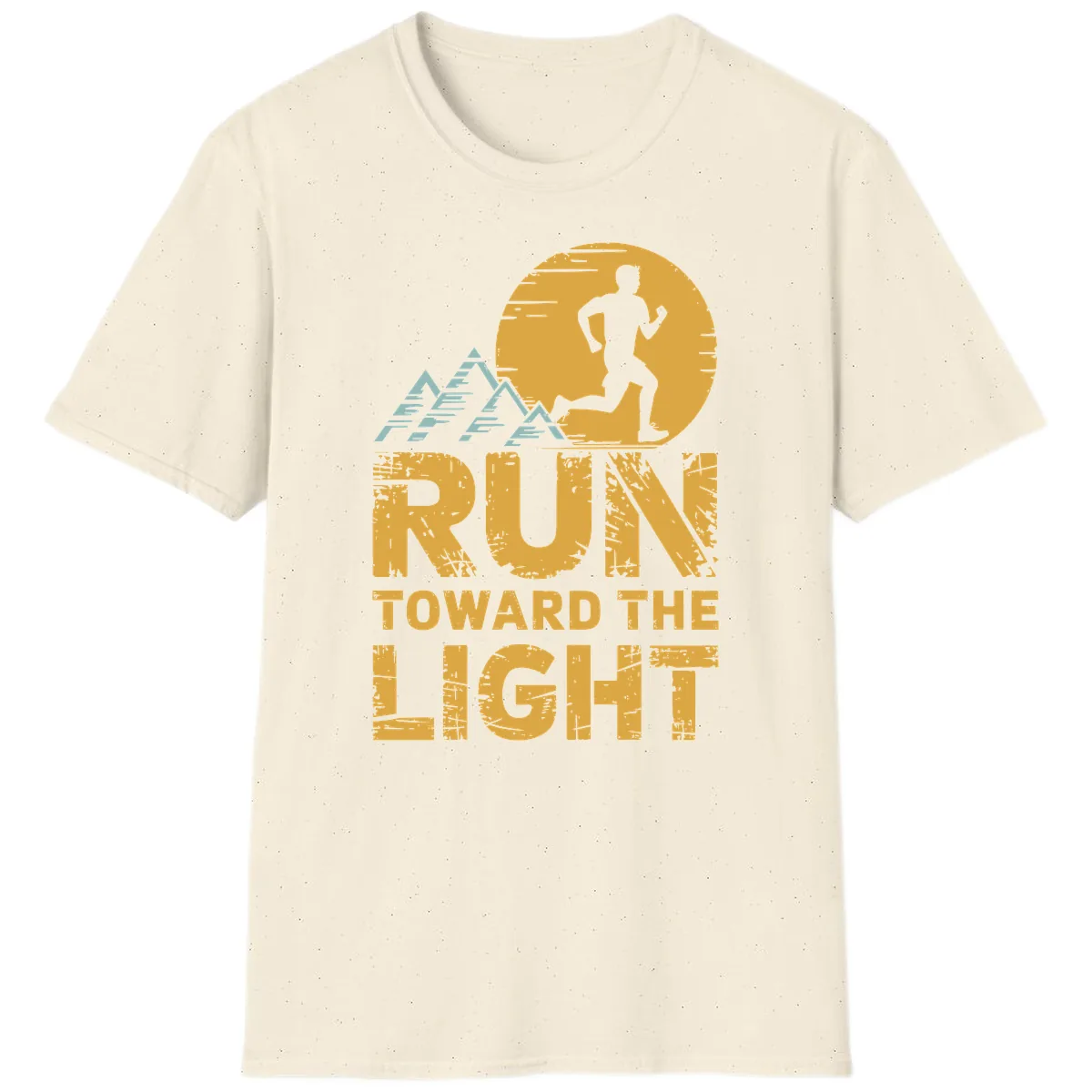Run Toward The Light T-Shirt in Natural
