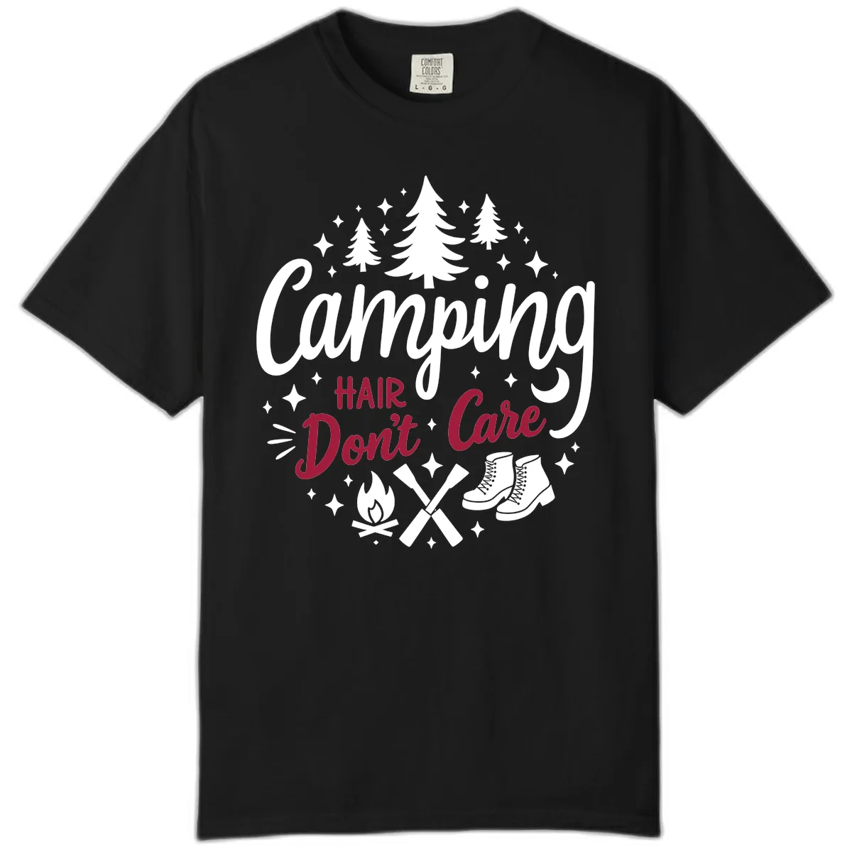 Camping Hair Don't Care Comfort Color in Black