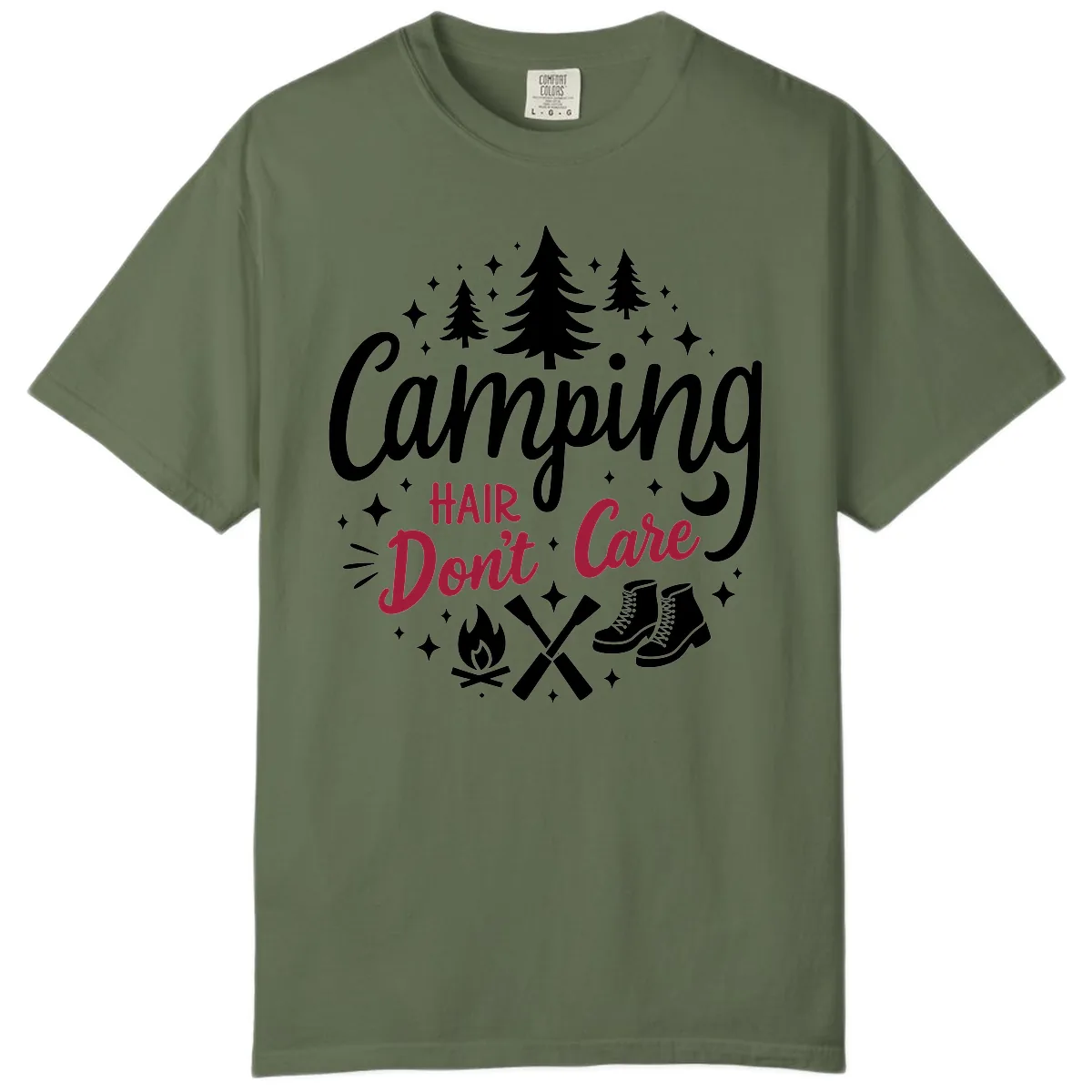 Camping Hair Don't Care Comfort Color in Sage