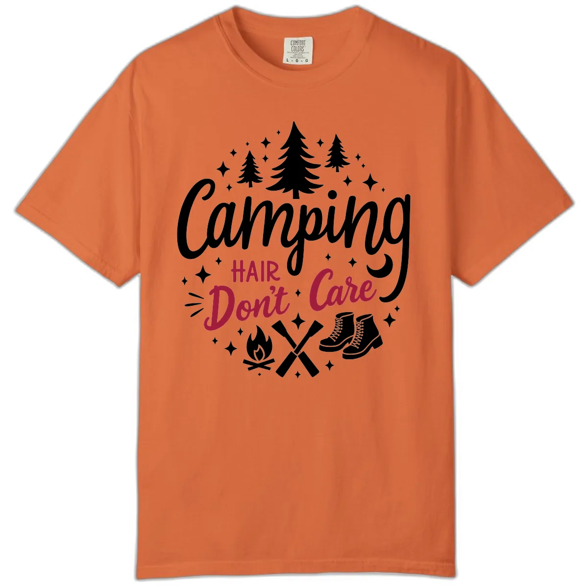 Camping Hair Don't Care Comfort Color in Burnt Orange