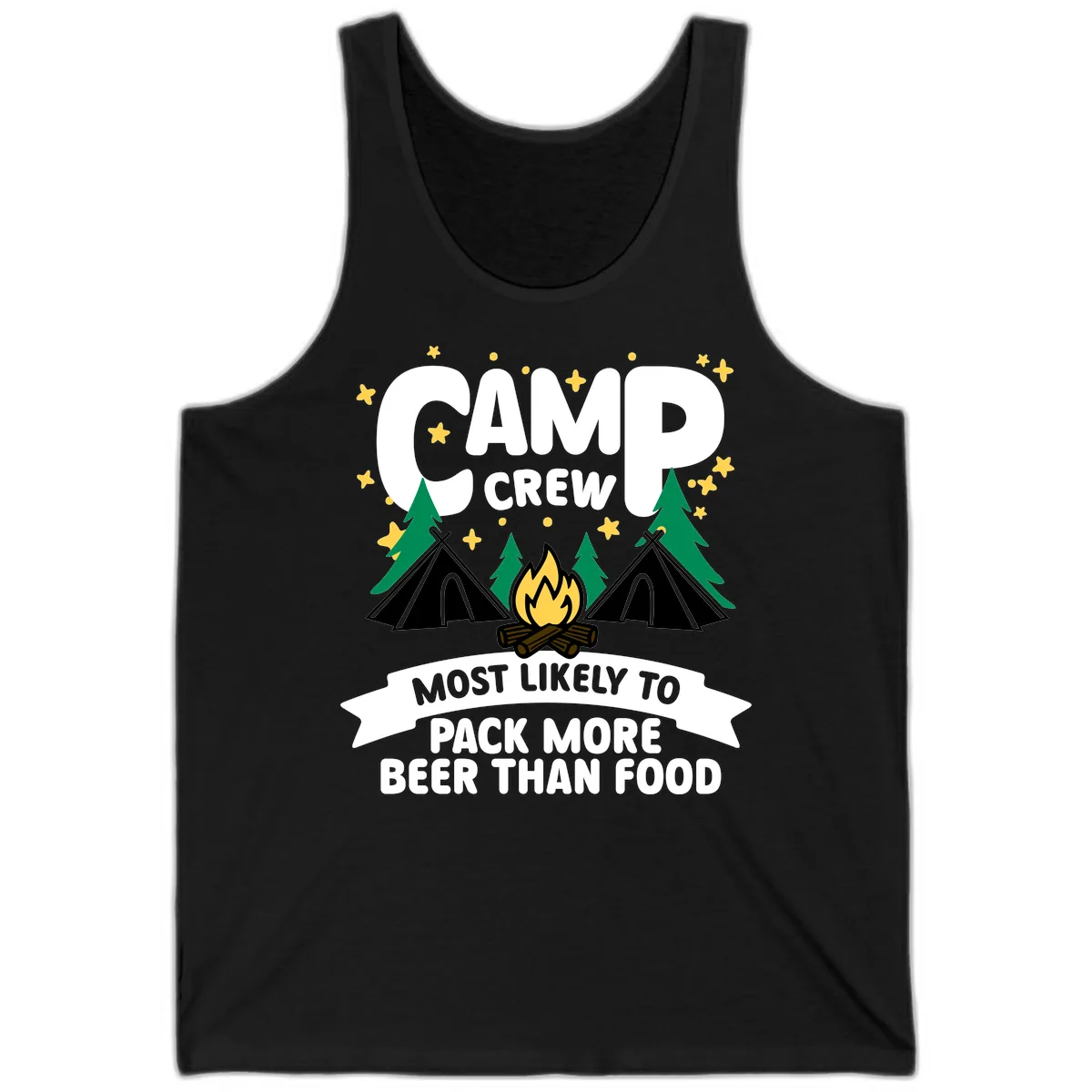 Camp Crew Beer Over Food Tank in Black