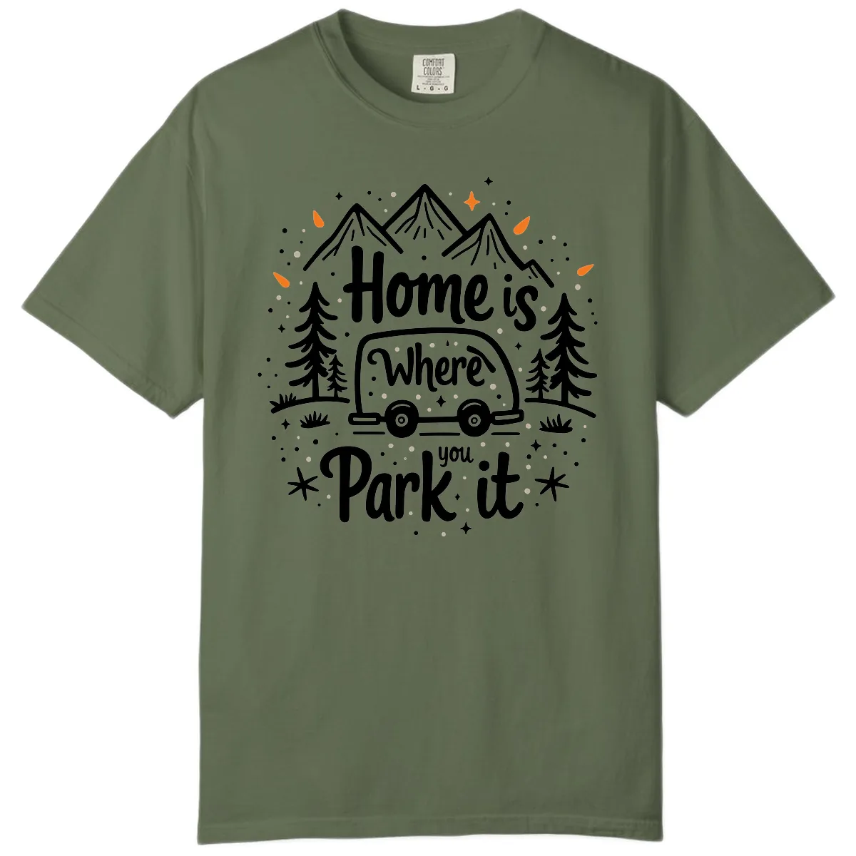 Home Is Where You Park It Comfort Color in Sage