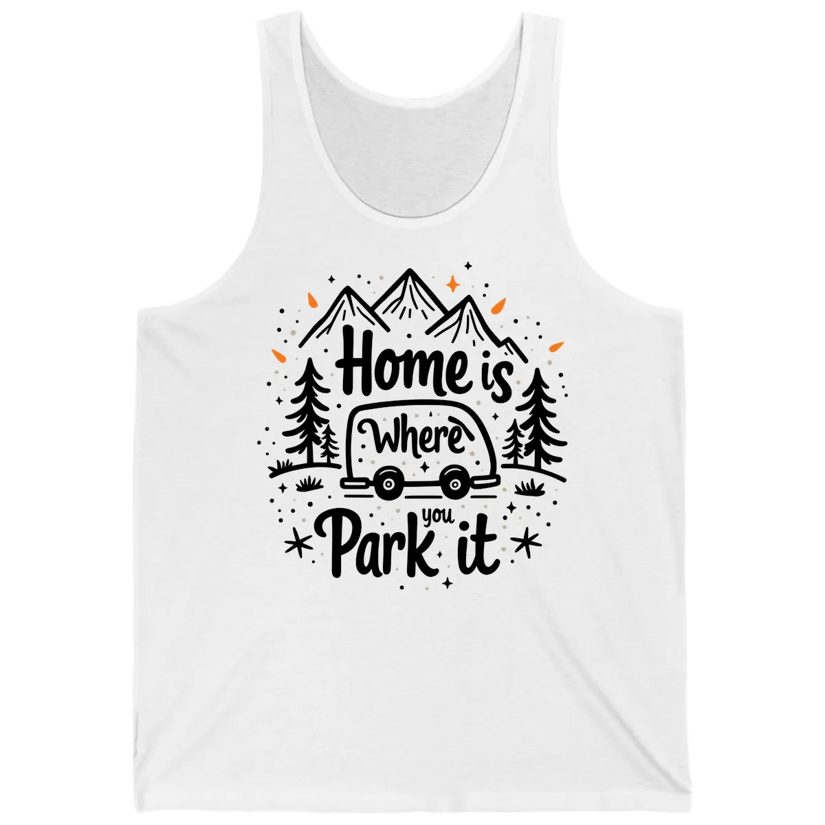 Home Is Where You Park It Tank in White