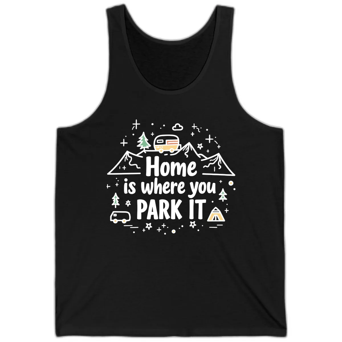 Home Is Where You Park It Tank in Black