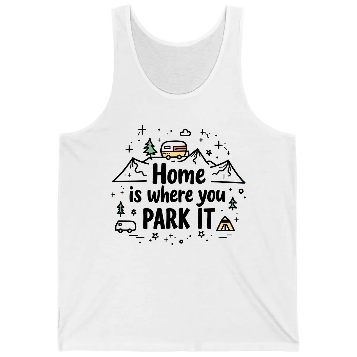 Home Is Where You Park It Tank in White