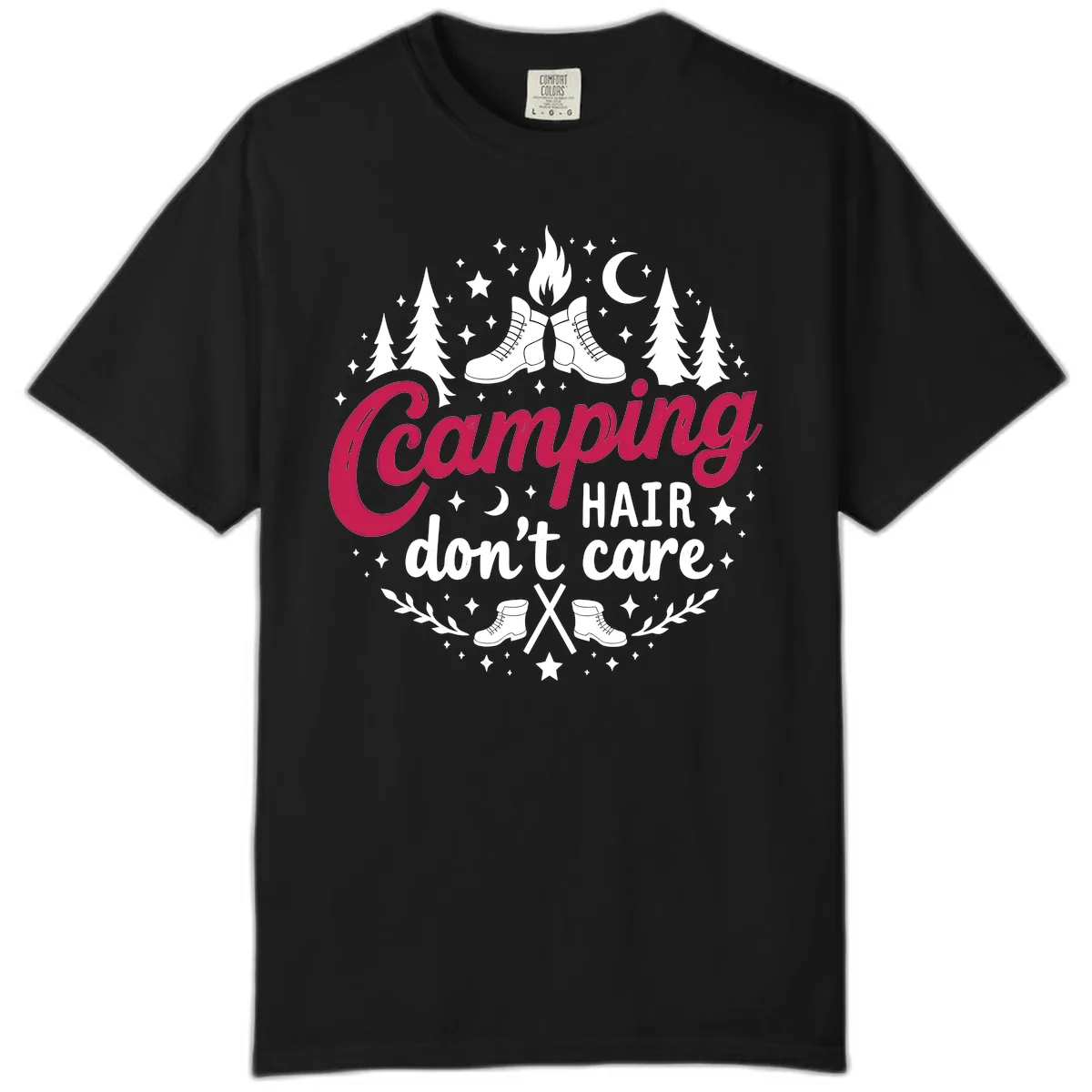 Camping Hair Don't Care Comfort Color in Black