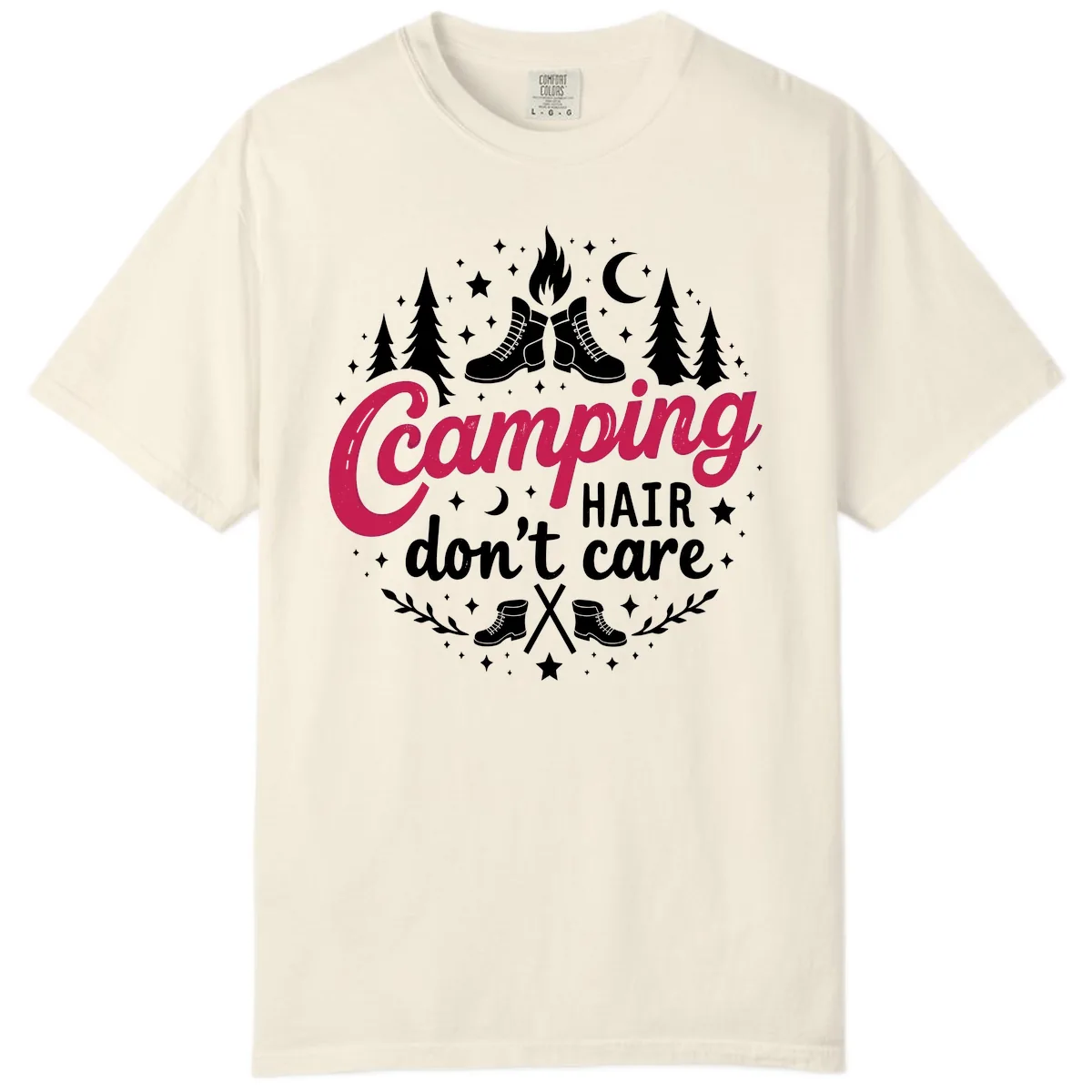 Camping Hair Don't Care Comfort Color in Ivory