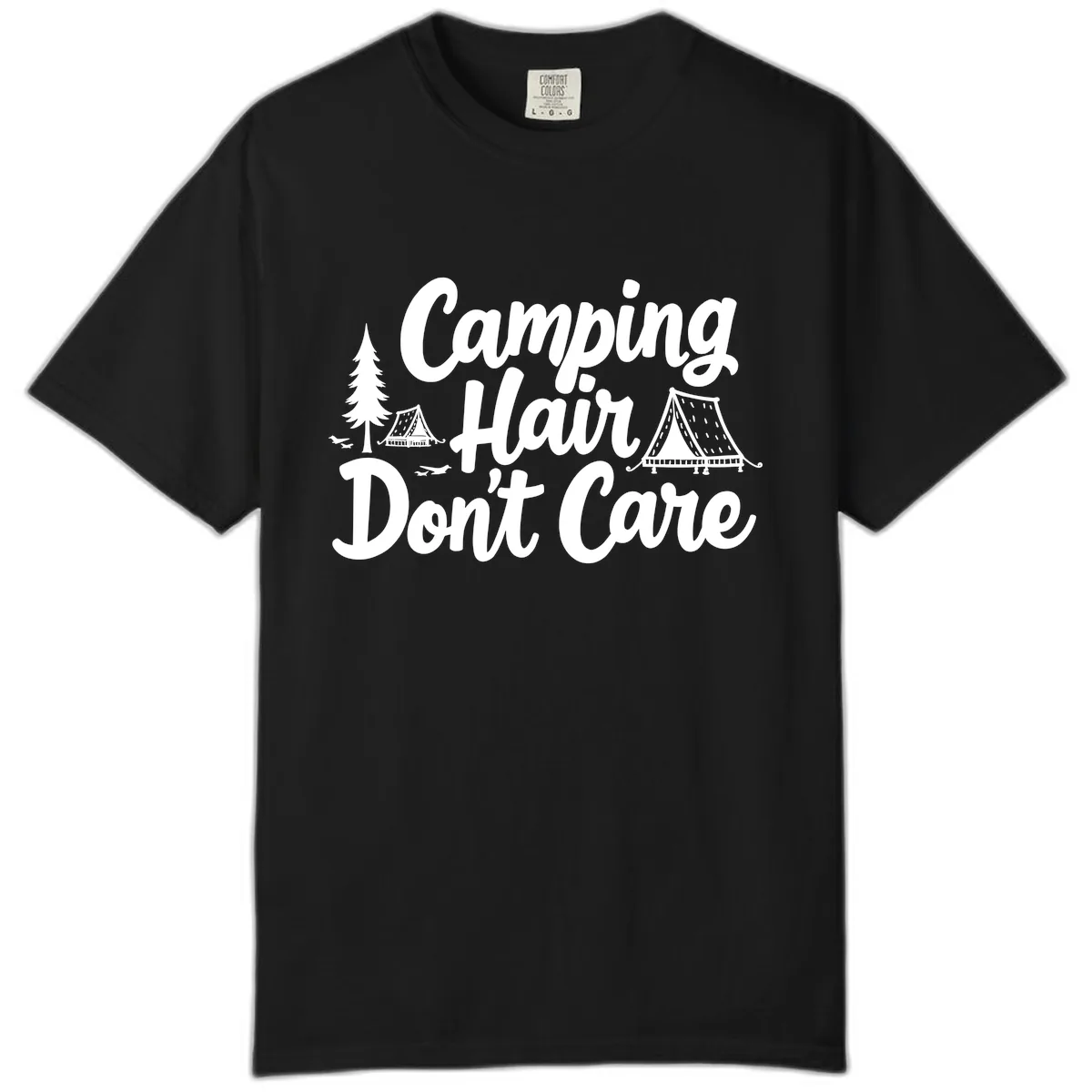 Camping Hair Don't Care Comfort Color in Black